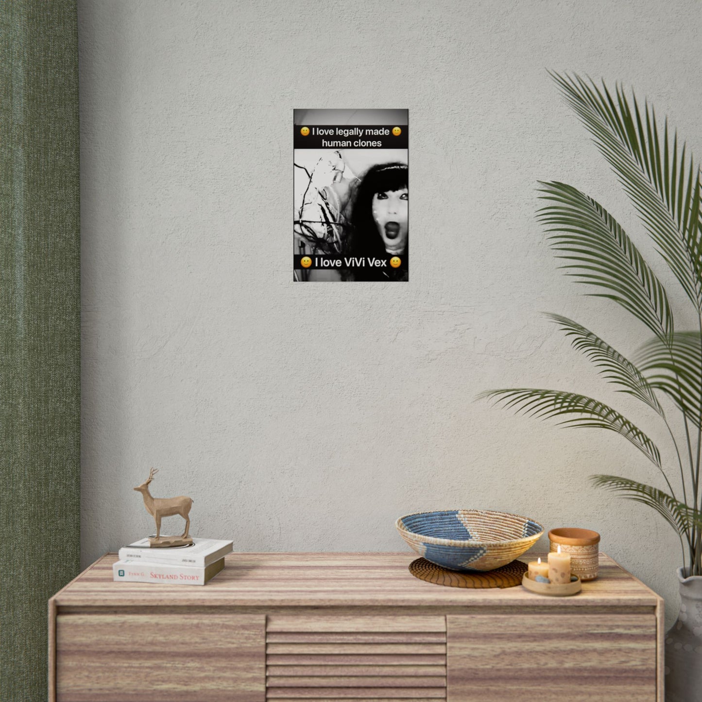 I love ViVi Vex I love Legally Made Human Clones Rolled Poster