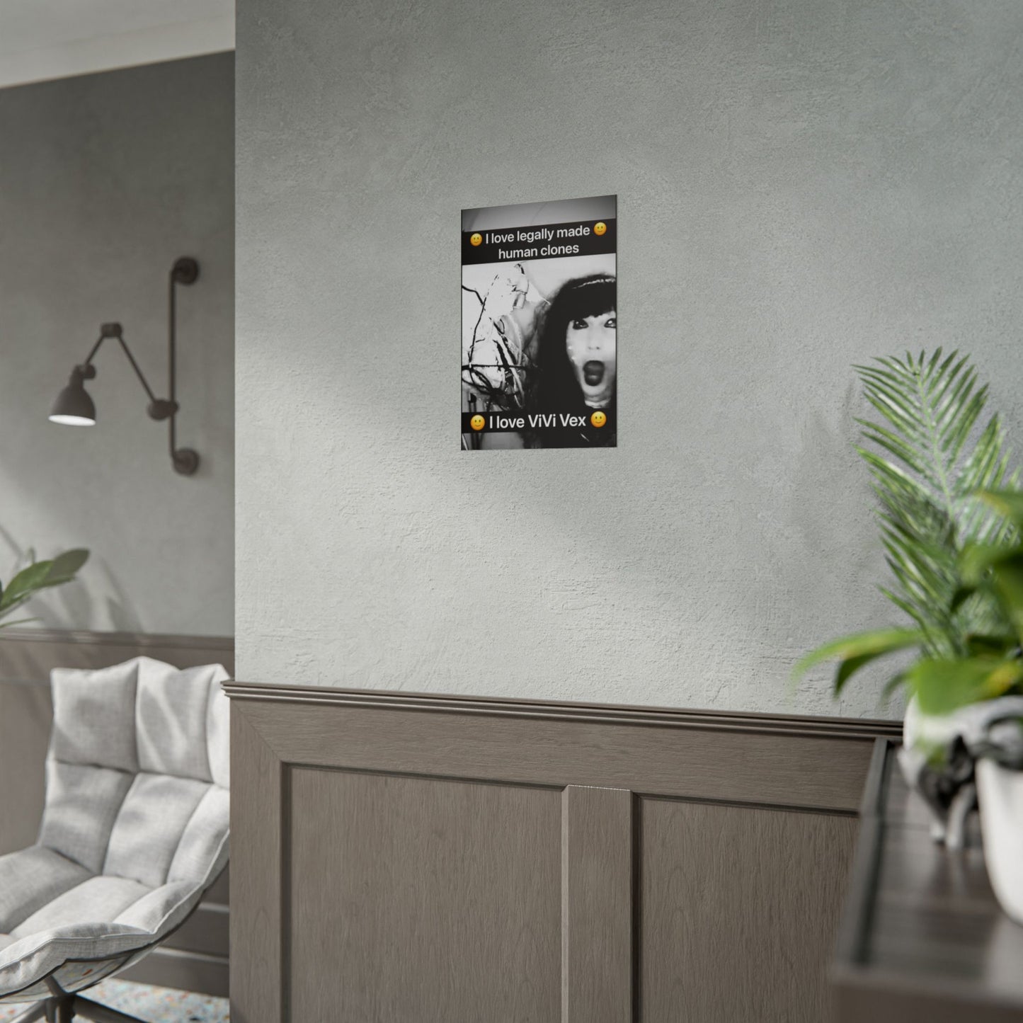 I love ViVi Vex I love Legally Made Human Clones Rolled Poster