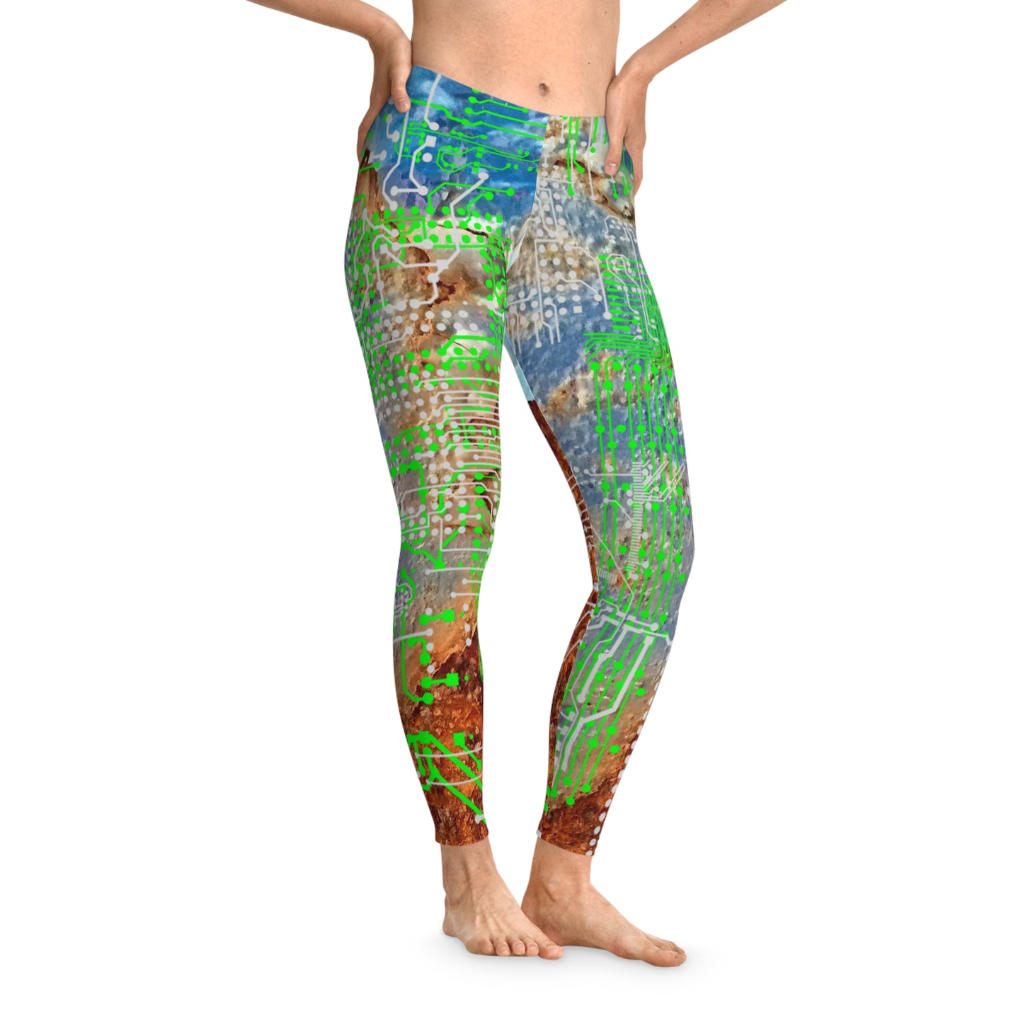 ViVi Vex Sand~Punk SeaWeed Cloud Leggings (Stretchy)