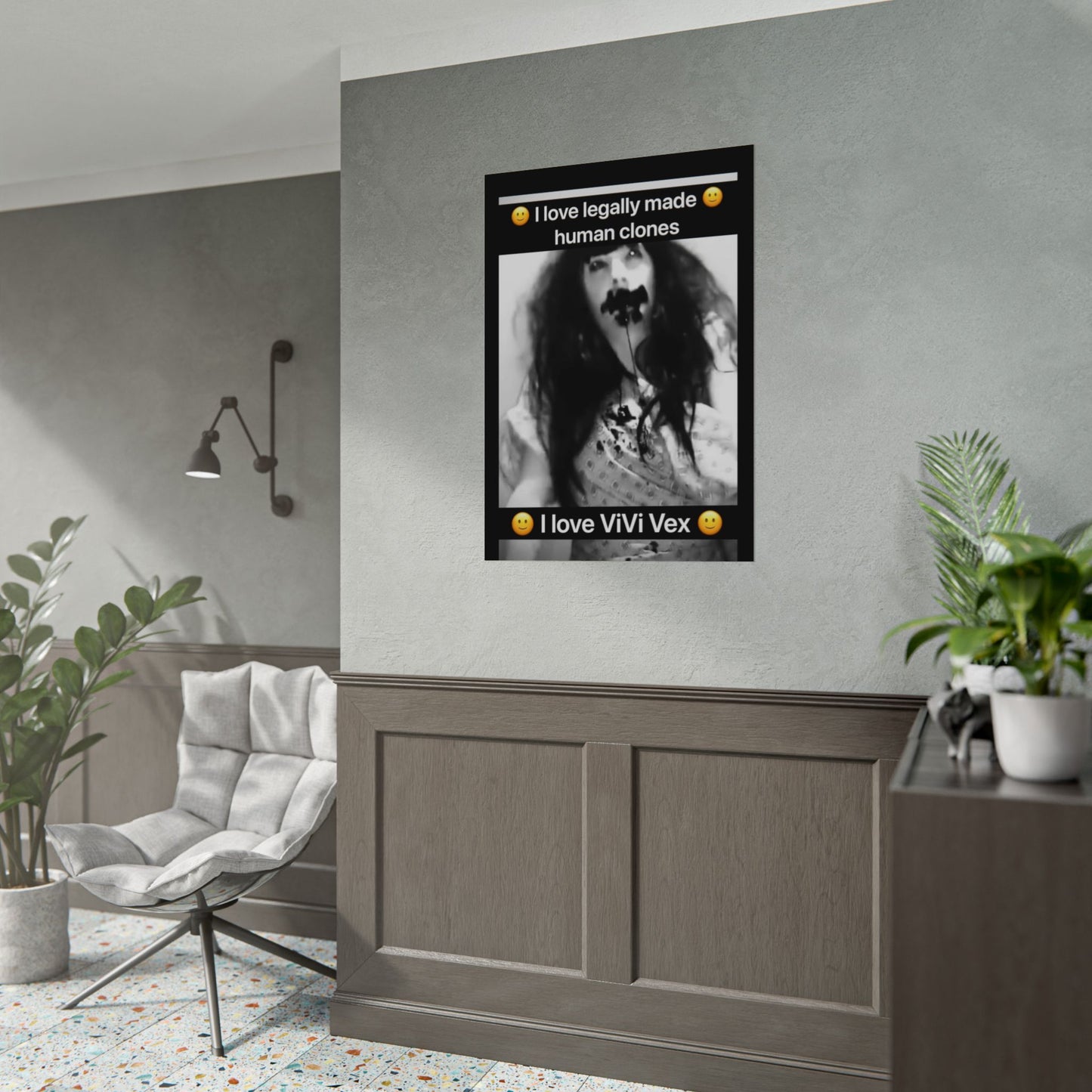 I love ViVi Vex I love Legally Made Human Clones Rolled Poster 2