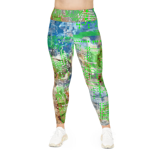 ViVi Vex Sand~Punk SeaWeed Cloud Leggings (Plus Size)