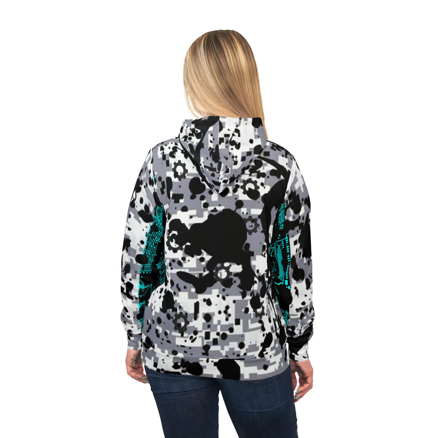 ViVi Vex Cold Unit Splatter Stealth Hoodie