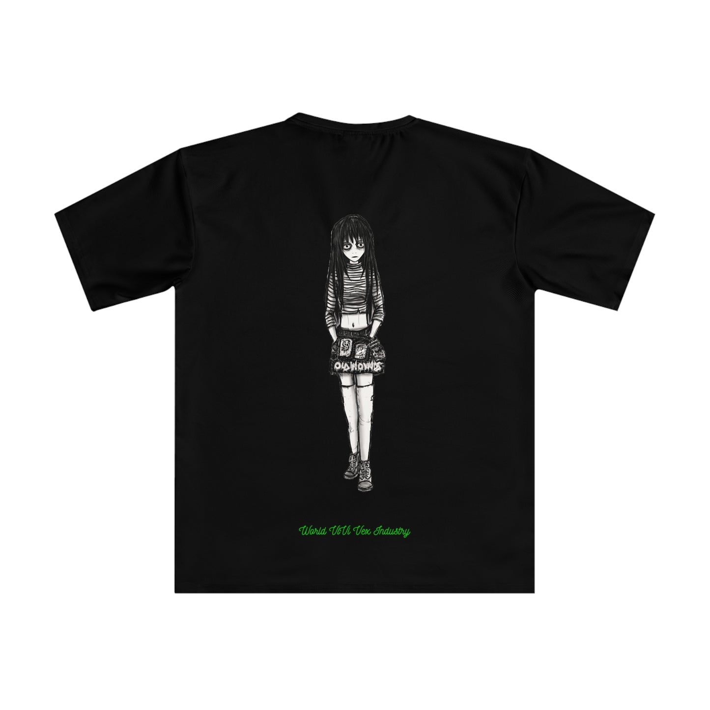 ViVi Vex Give More Shirt (Loose) - Green on Black