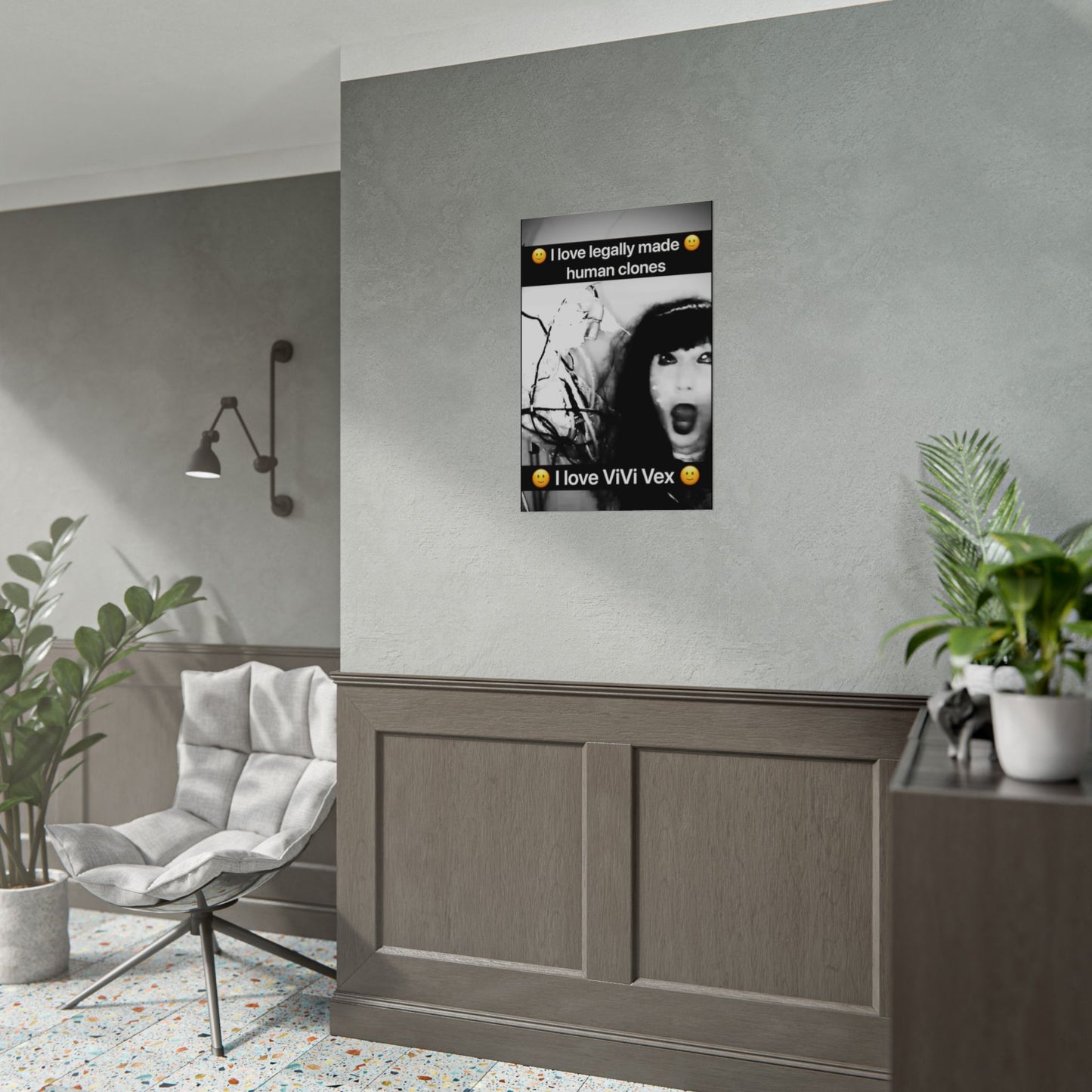 I love ViVi Vex I love Legally Made Human Clones Rolled Poster