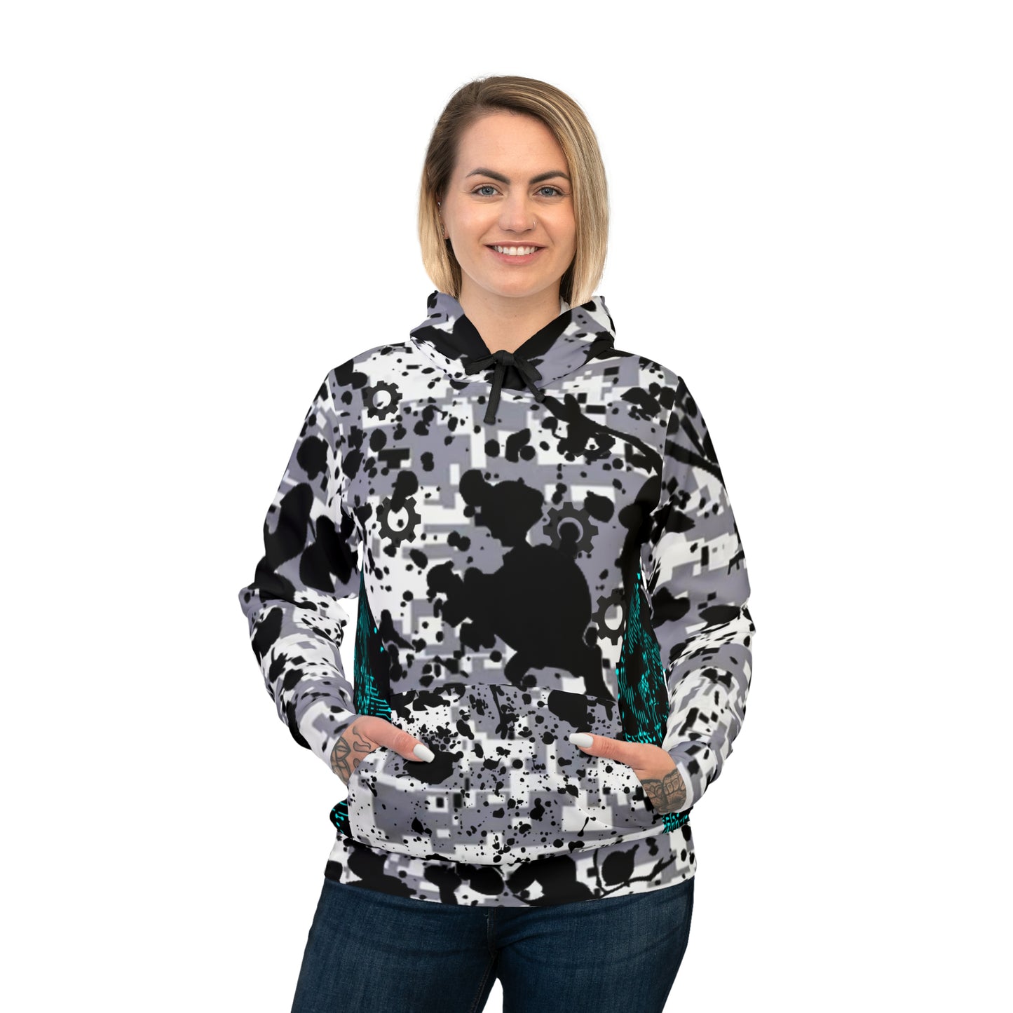 ViVi Vex Cold Unit Splatter Stealth Hoodie