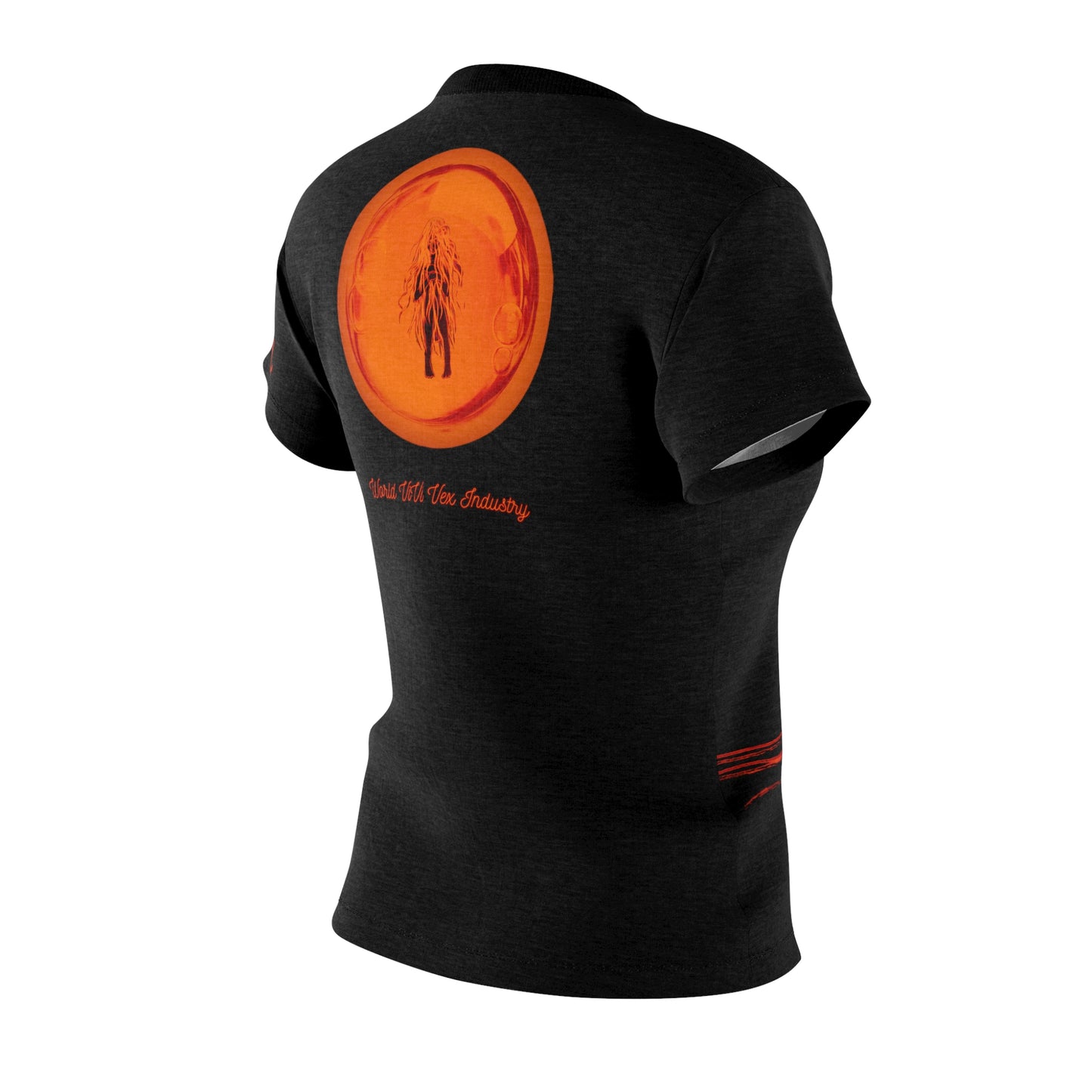 ViVi Vex in Tube Shirt - Orange on Black