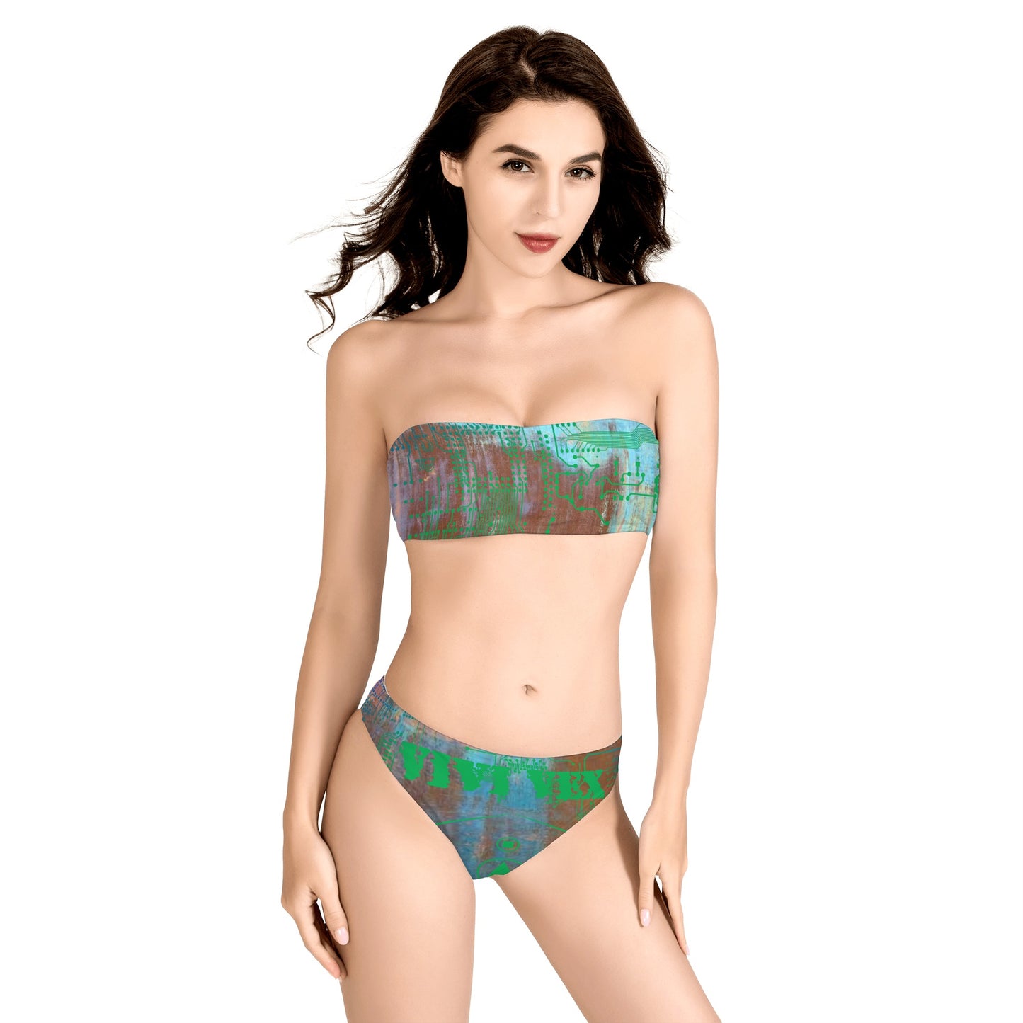 ViVi Vex Sand~Punk Cyber Rust Bikini (Bandeau Strapless)