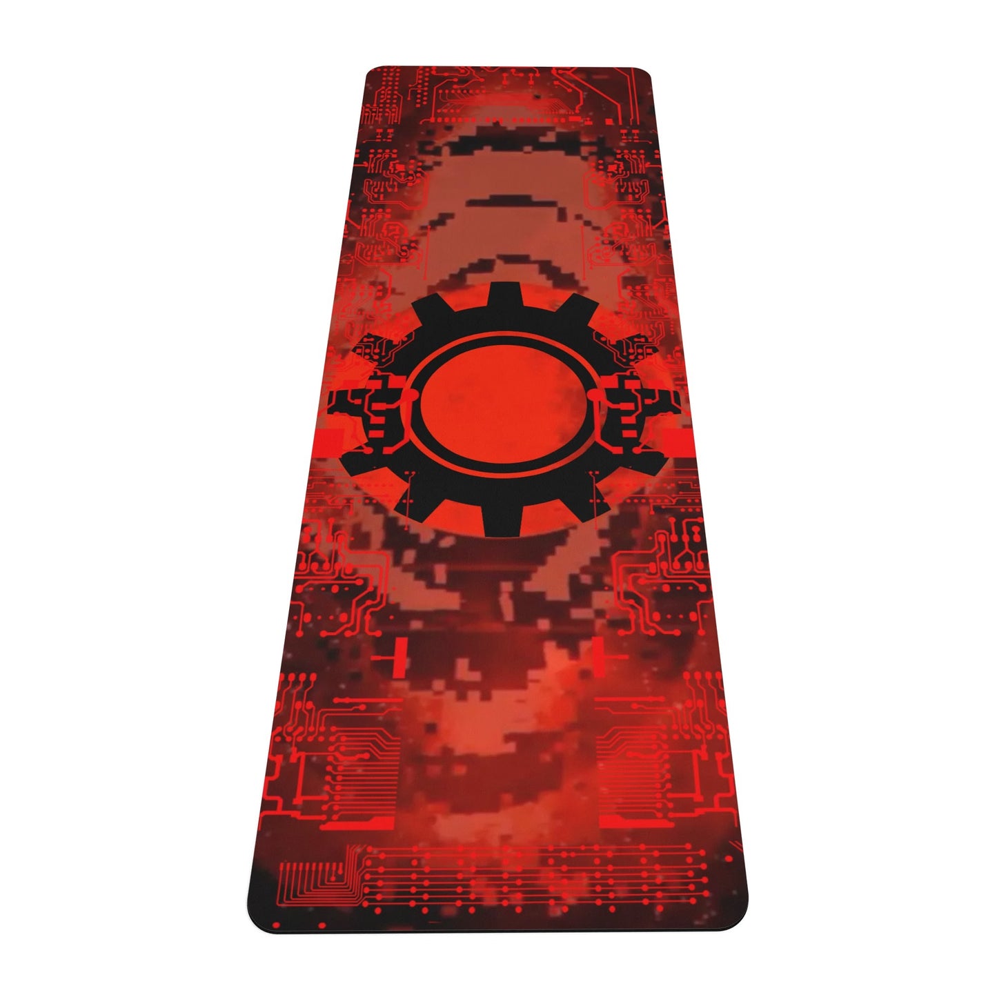 4mm Rubber Yoga Mat - Red Cyber Gear