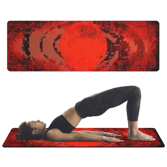 4mm Rubber Yoga Mat - Duke of Moons - Cyber