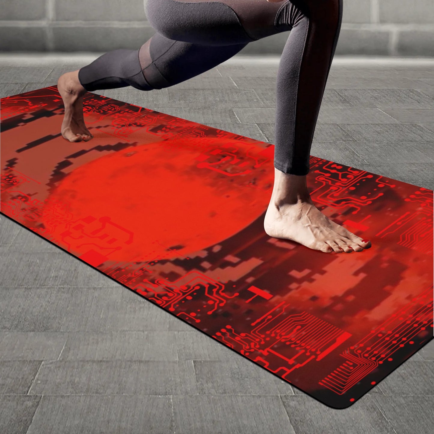 4mm Rubber Yoga Mat - Duke of Moons - Cyber