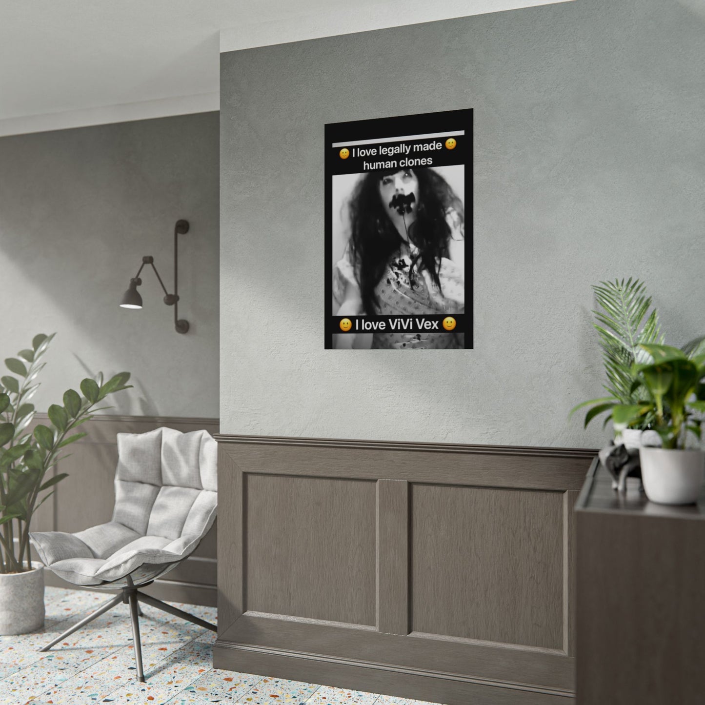 I love ViVi Vex I love Legally Made Human Clones Rolled Poster 2