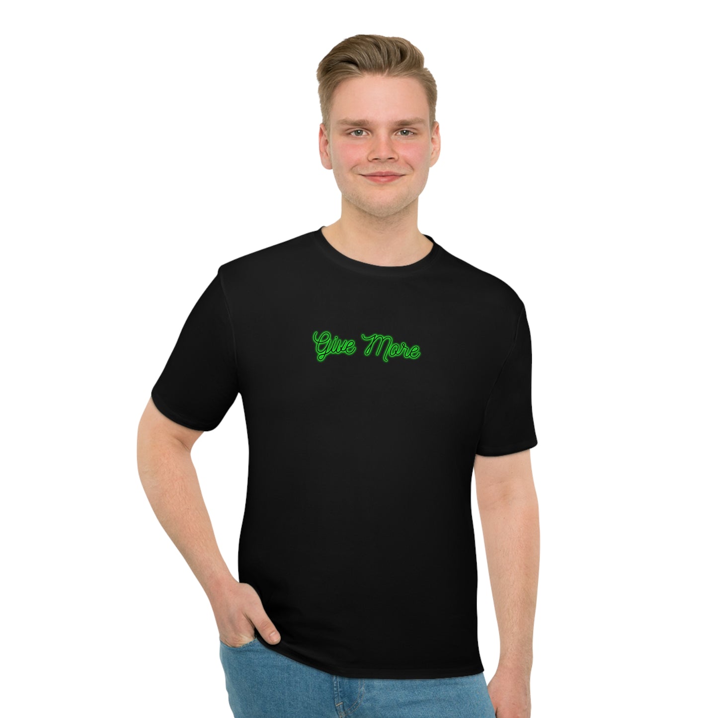 ViVi Vex Give More Shirt (Loose) - Green on Black