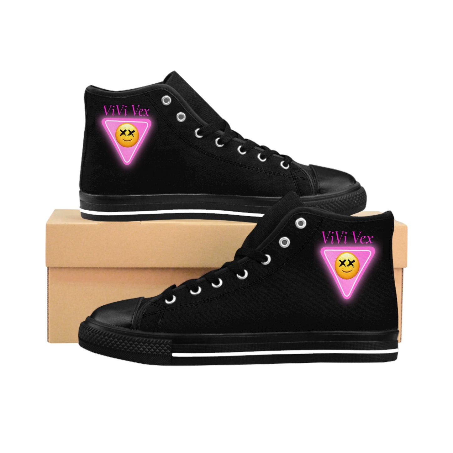 ViVi Vex H.E.L.P.E.R. Corrupted Pink Triangle Emo Sneakers