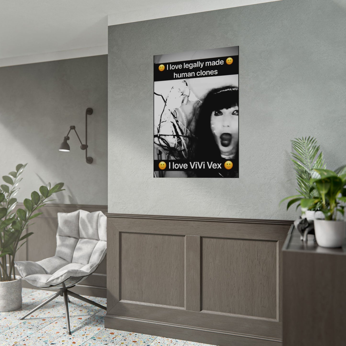 I love ViVi Vex I love Legally Made Human Clones Rolled Poster