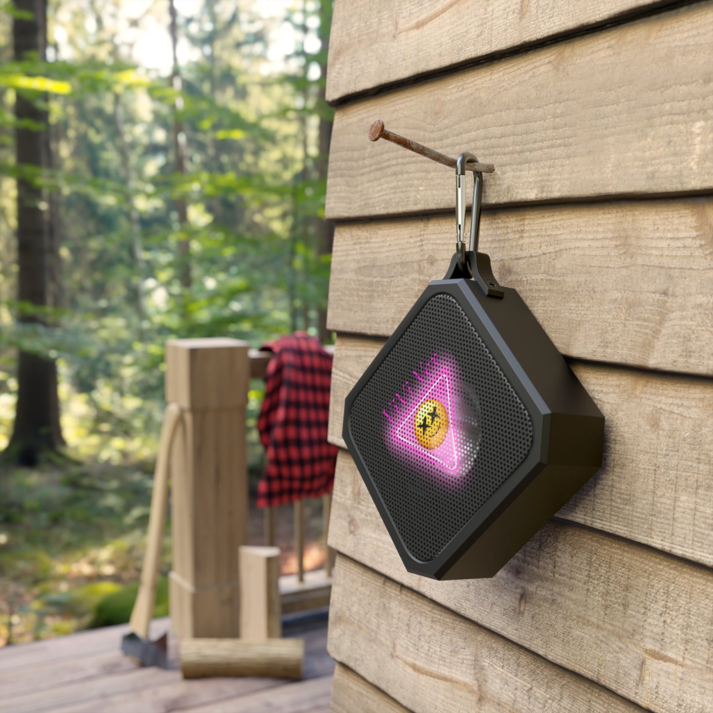 ViVi Vex H.E.L.P.E.R. Corrupted Pink Triangle Blackwater Outdoor Bluetooth Speaker