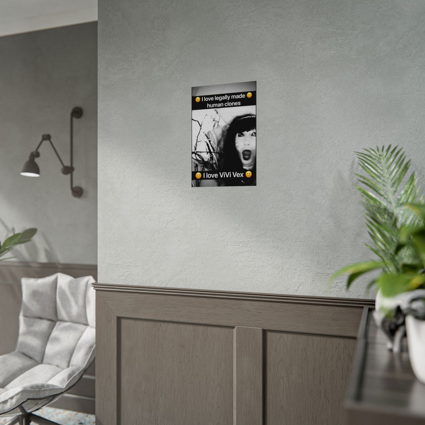 I love ViVi Vex I love Legally Made Human Clones Rolled Poster