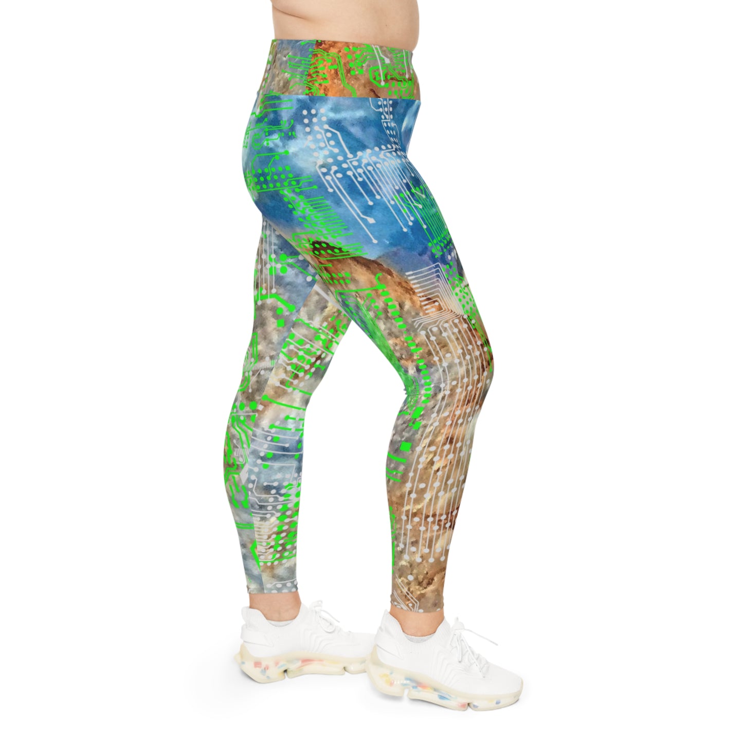 ViVi Vex Sand~Punk SeaWeed Cloud Leggings (Plus Size)