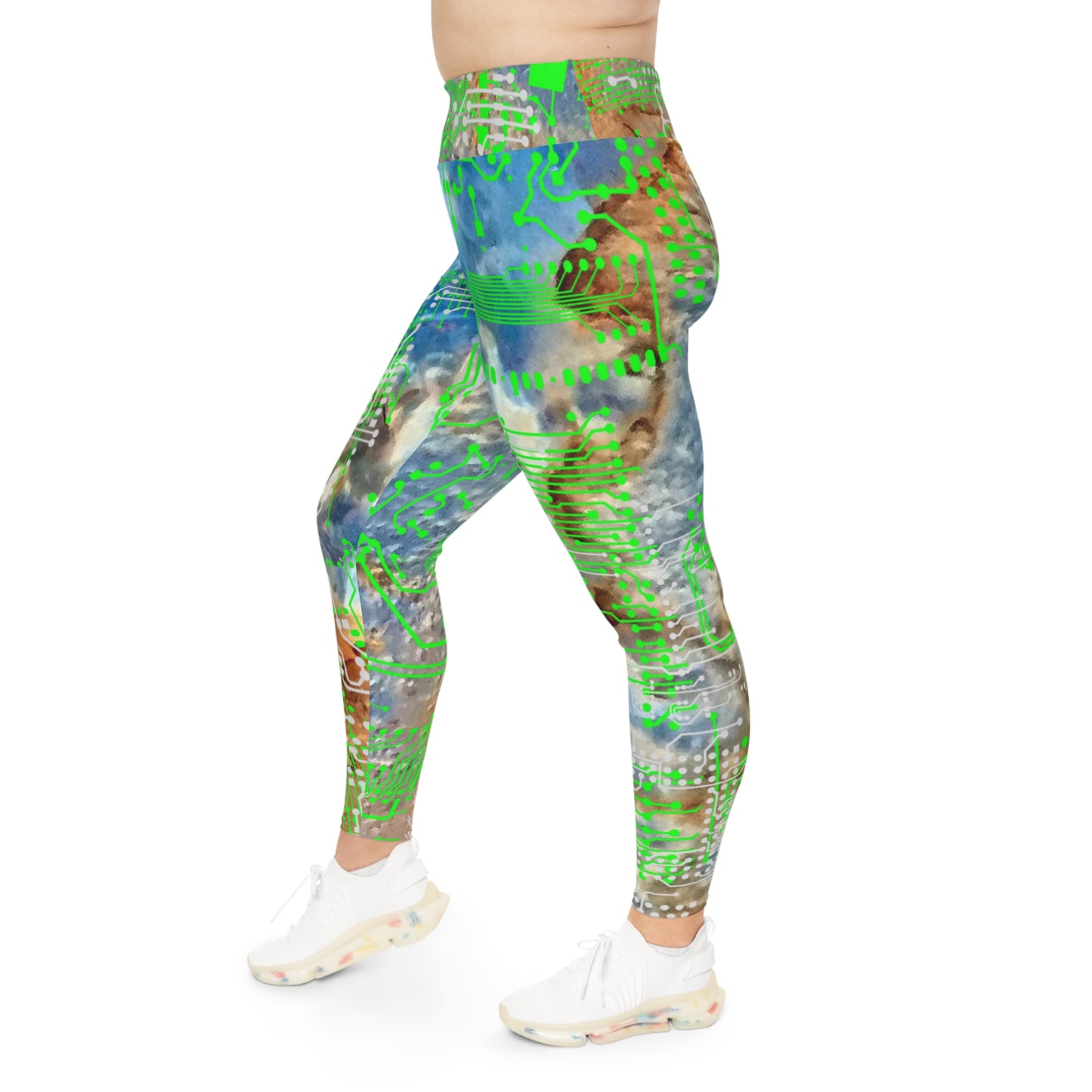 ViVi Vex Sand~Punk SeaWeed Cloud Leggings (Plus Size)