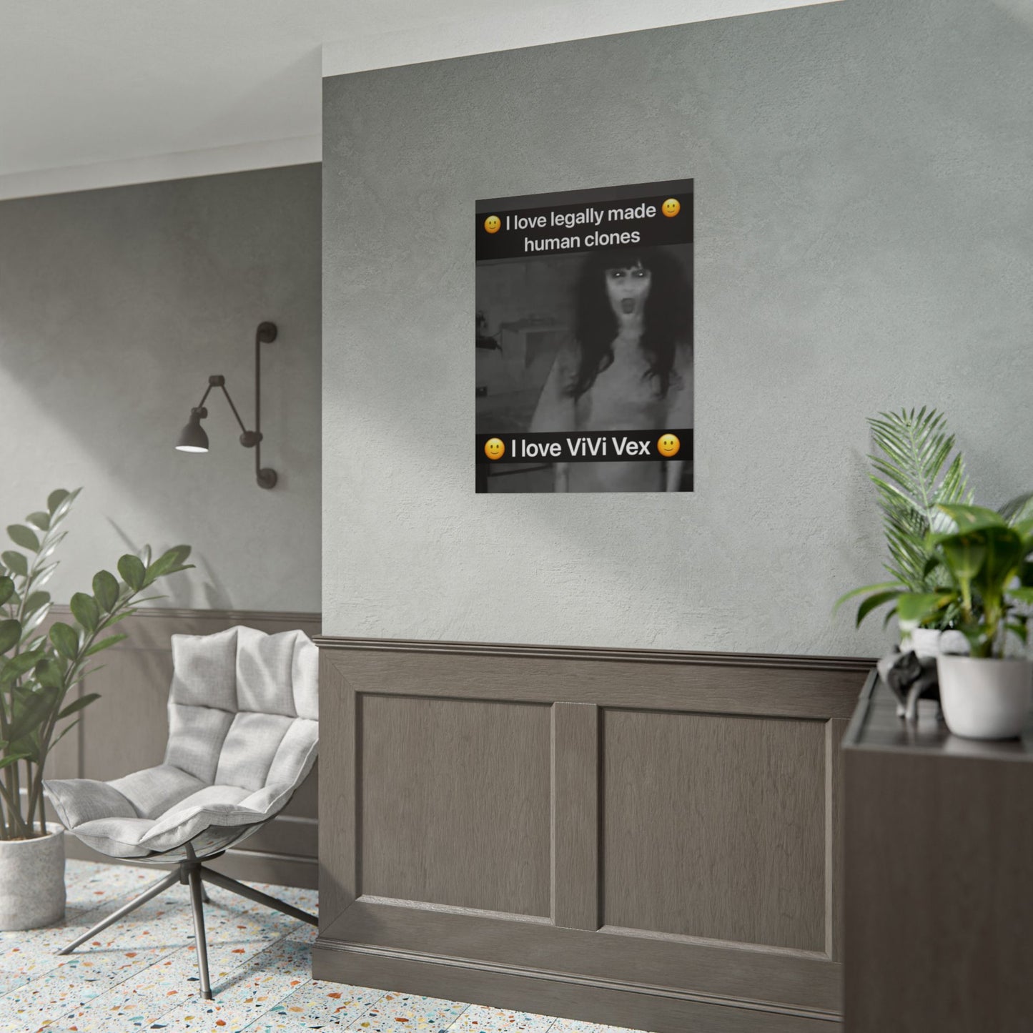 I love ViVi Vex I love Legally Made Human Clones Rolled Poster 3