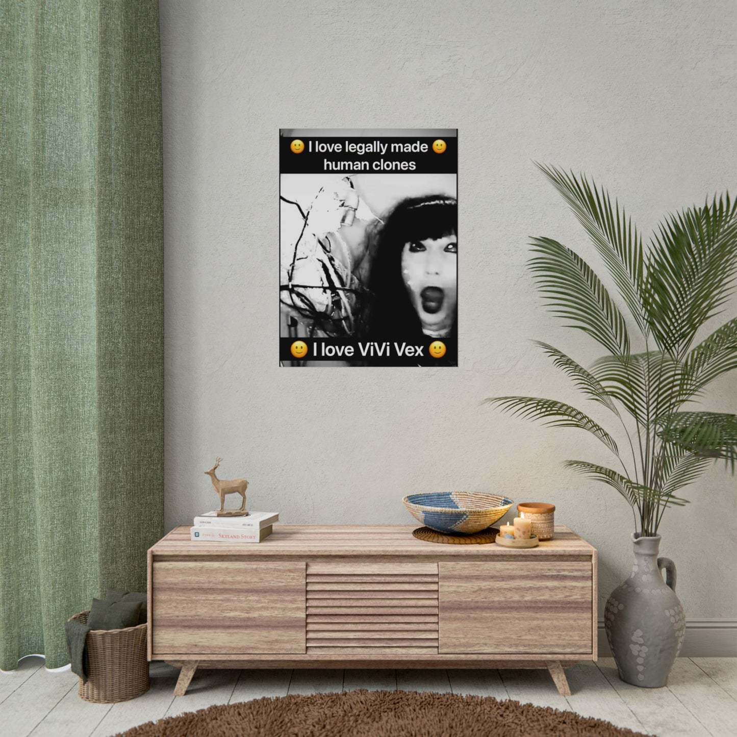 I love ViVi Vex I love Legally Made Human Clones Rolled Poster