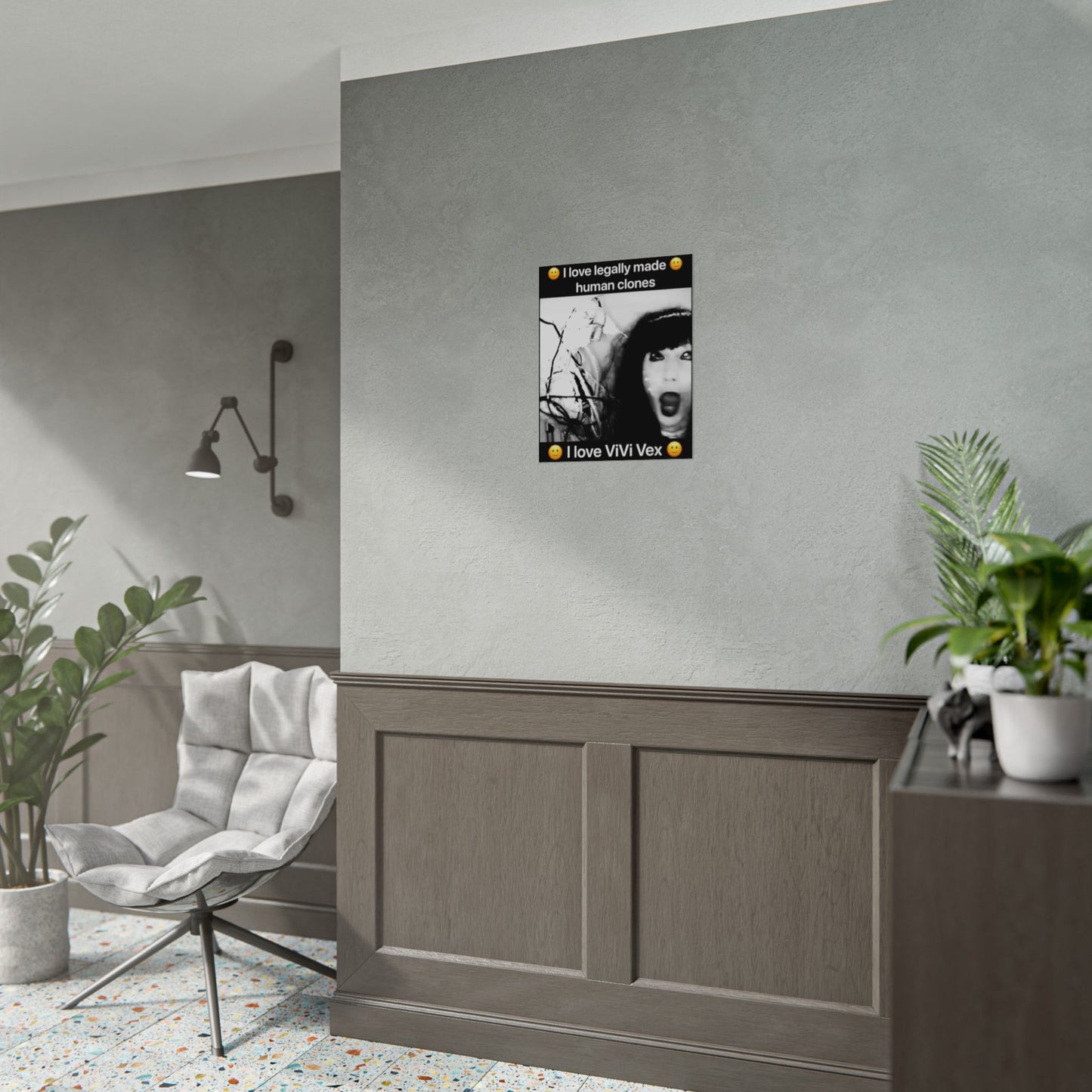 I love ViVi Vex I love Legally Made Human Clones Rolled Poster