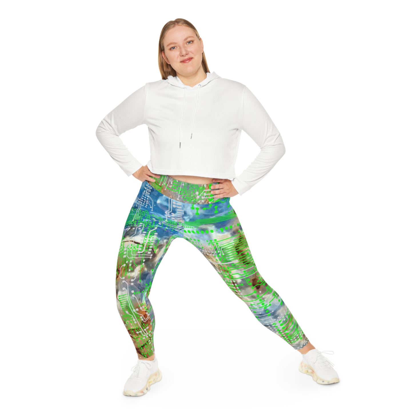 ViVi Vex Sand~Punk SeaWeed Cloud Leggings (Plus Size)