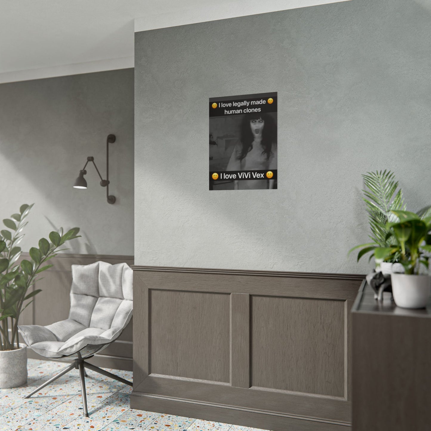 I love ViVi Vex I love Legally Made Human Clones Rolled Poster 3