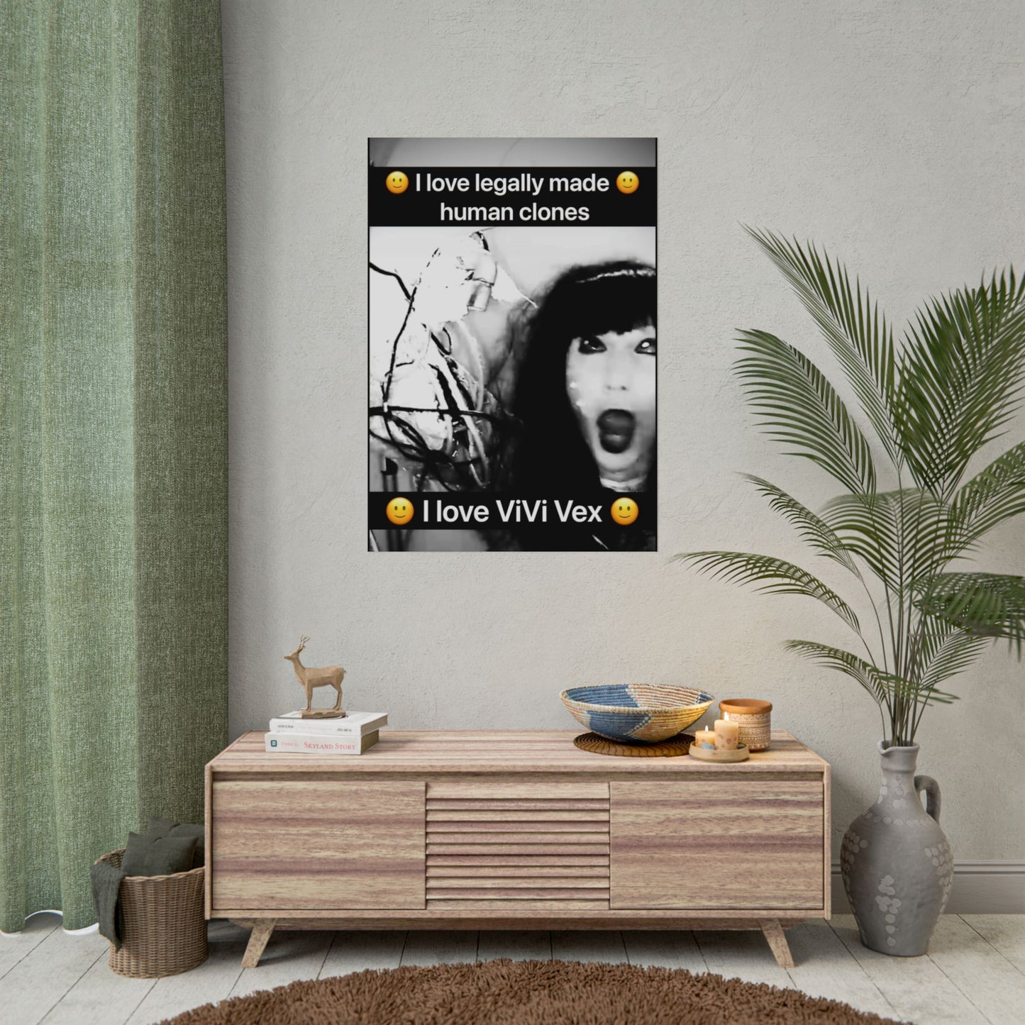 I love ViVi Vex I love Legally Made Human Clones Rolled Poster