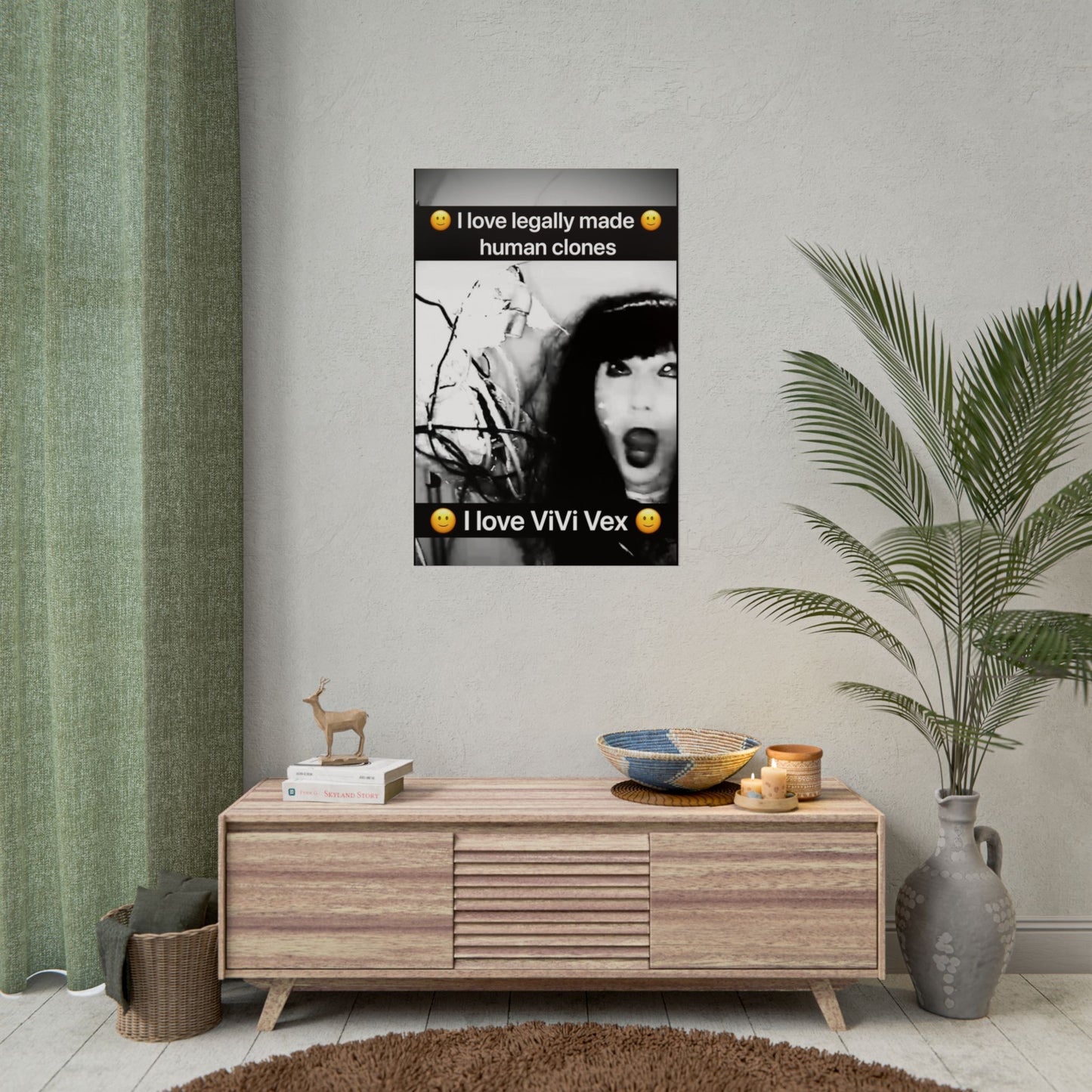 I love ViVi Vex I love Legally Made Human Clones Rolled Poster