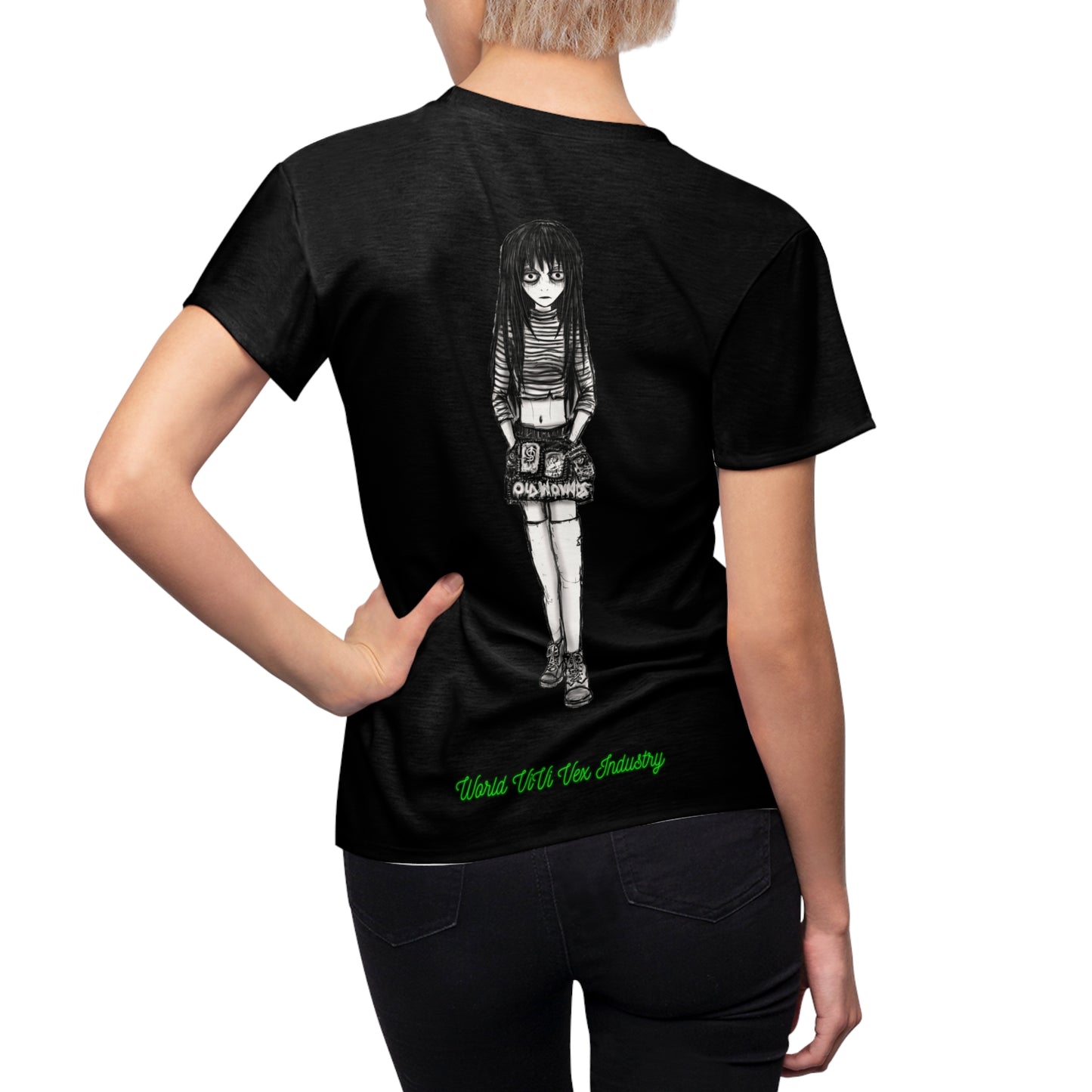 ViVi Vex Give More Shirt - Green on Black