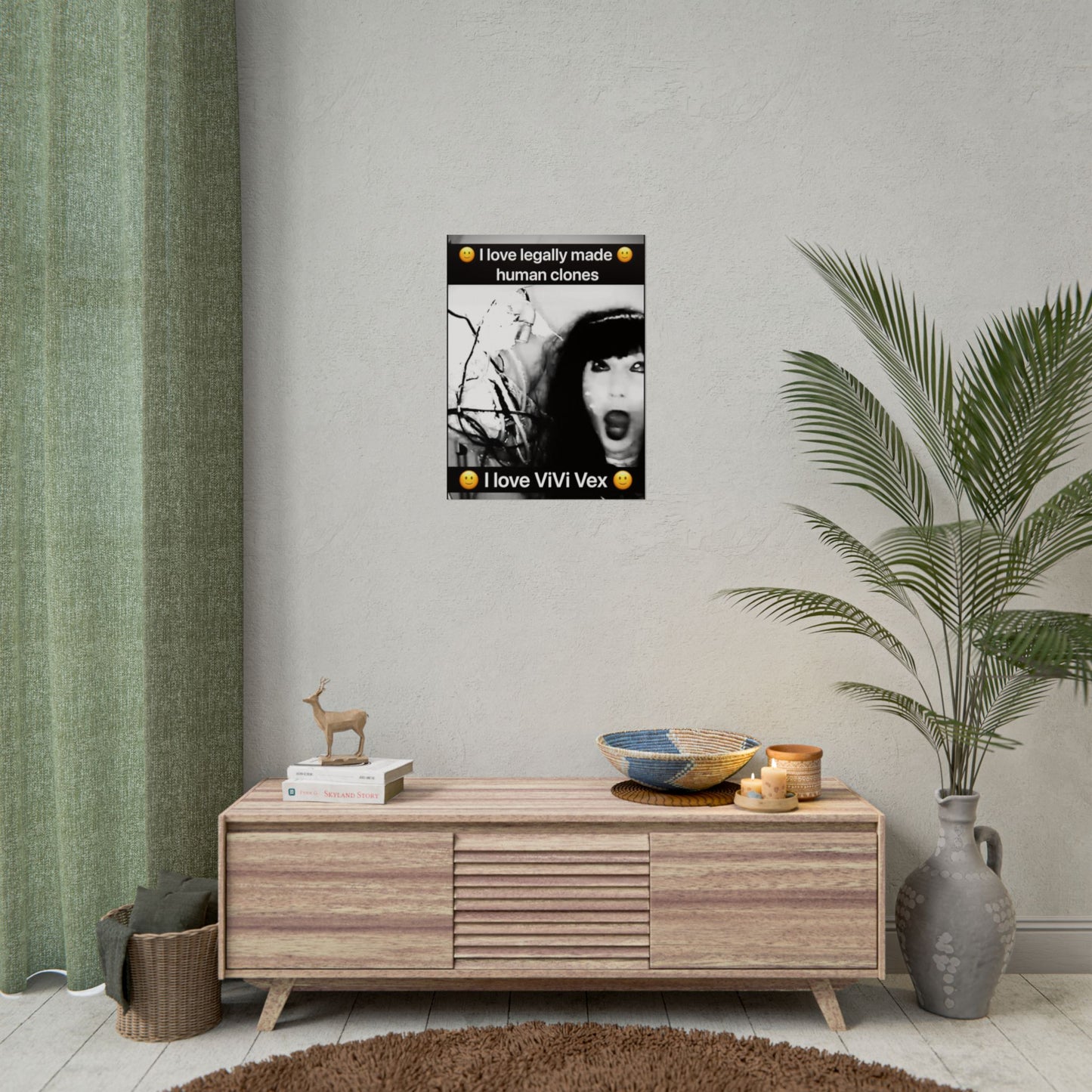 I love ViVi Vex I love Legally Made Human Clones Rolled Poster