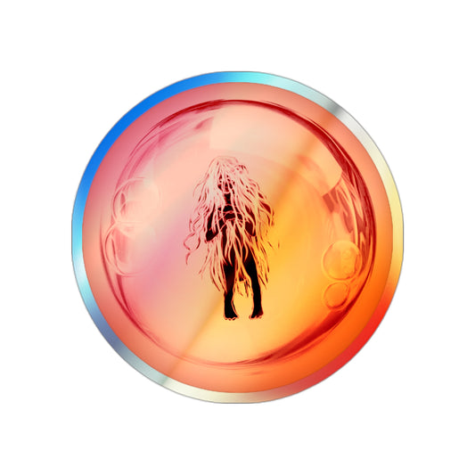 ViVi Vex Clone in Mew Bubble - Holographic Sticker - Orange