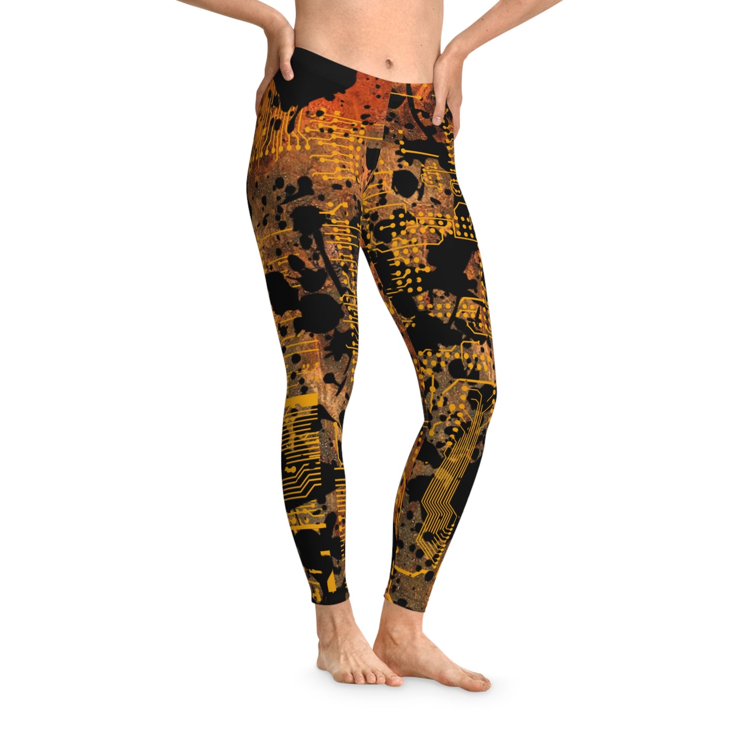 ViVi Vex Rust Punk Squirrel Chili Leggings (Stretchy)