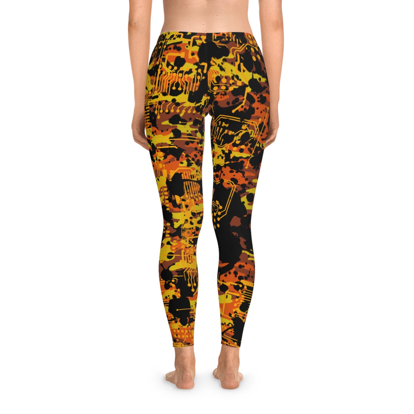 ViVi Vex Rust Punk Fool's Camo Leggings (Stretchy)