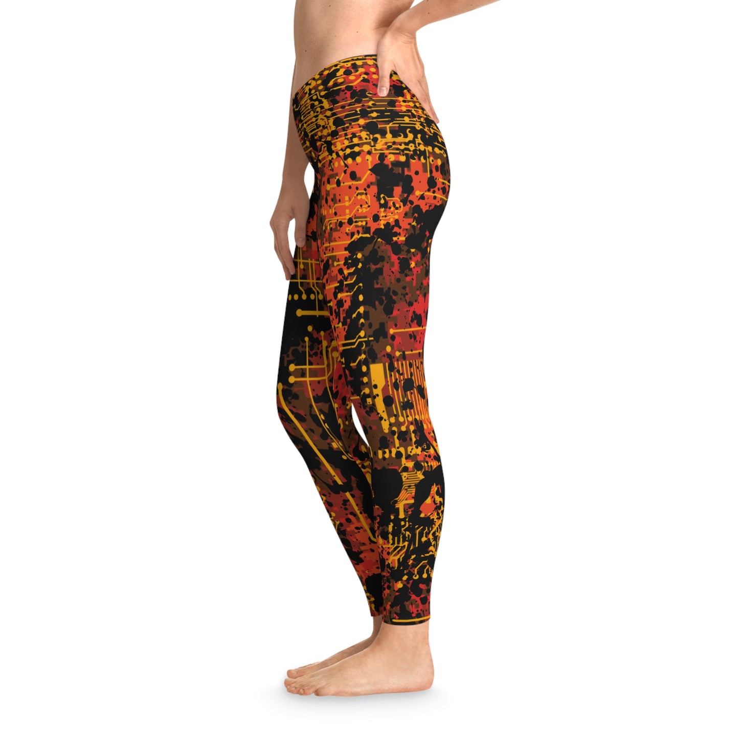 ViVi Vex Rust Punk Rust-Borg Leggings (Stretchy)