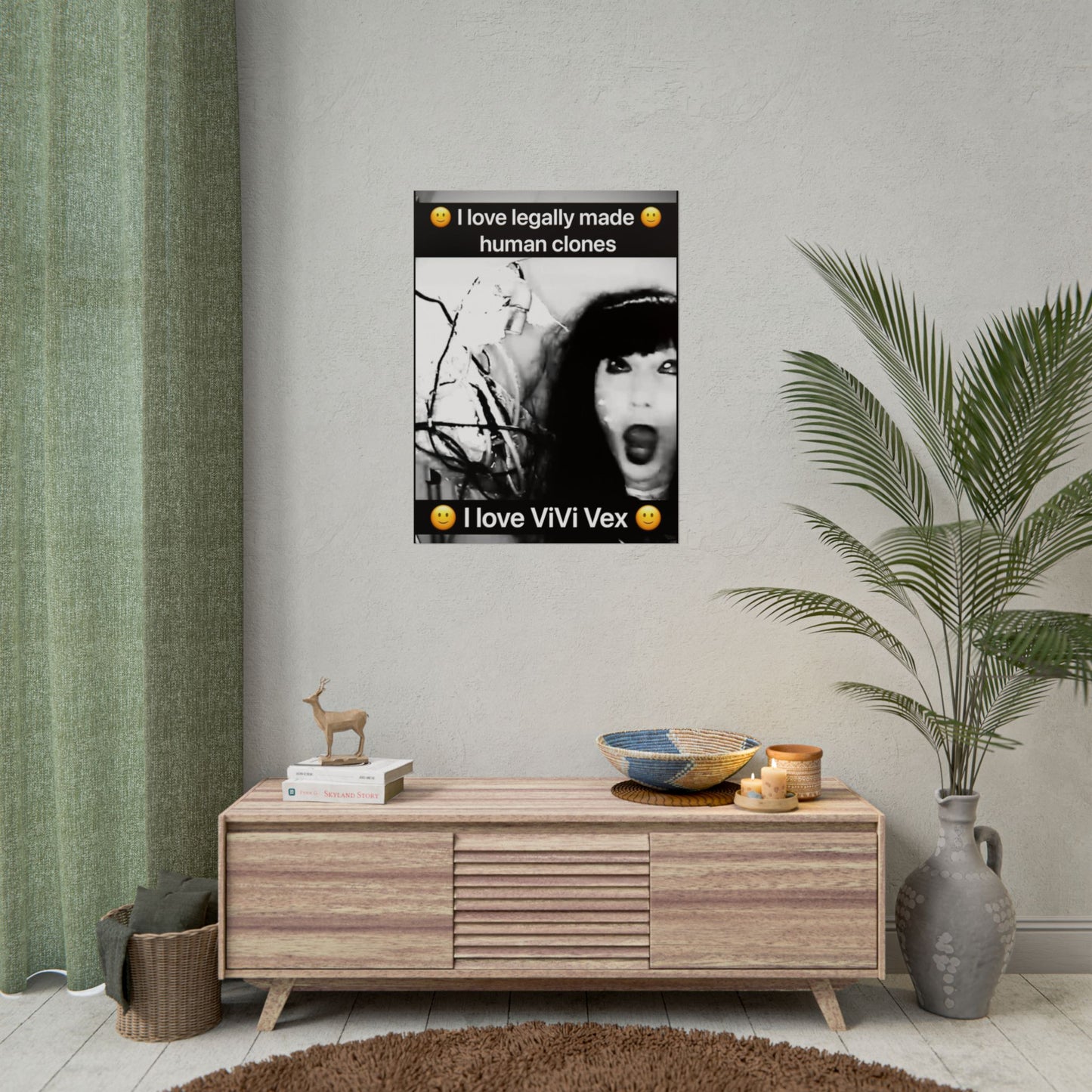 I love ViVi Vex I love Legally Made Human Clones Rolled Poster