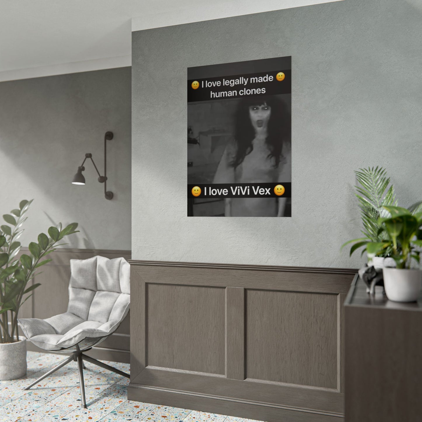 I love ViVi Vex I love Legally Made Human Clones Rolled Poster 3