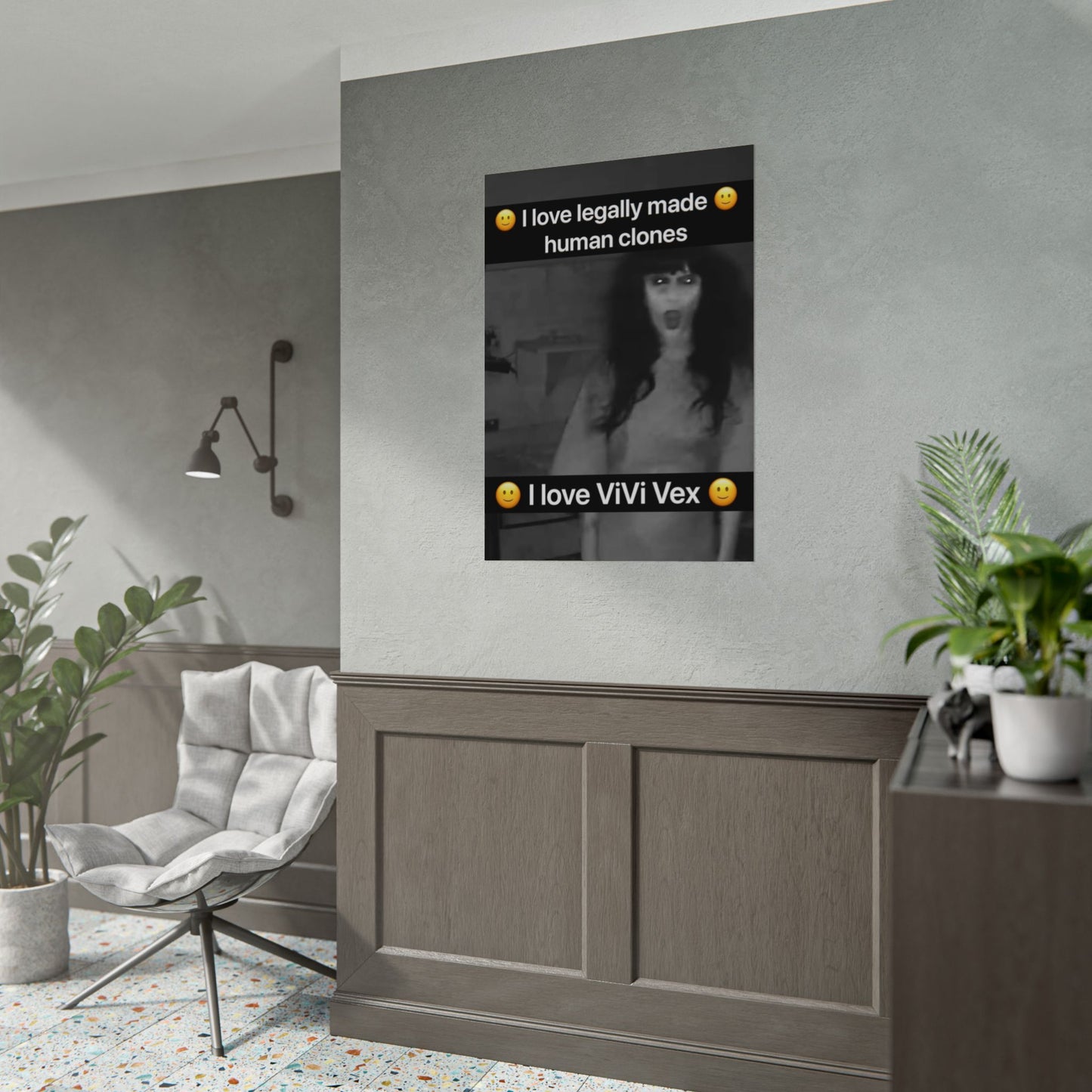 I love ViVi Vex I love Legally Made Human Clones Rolled Poster 3