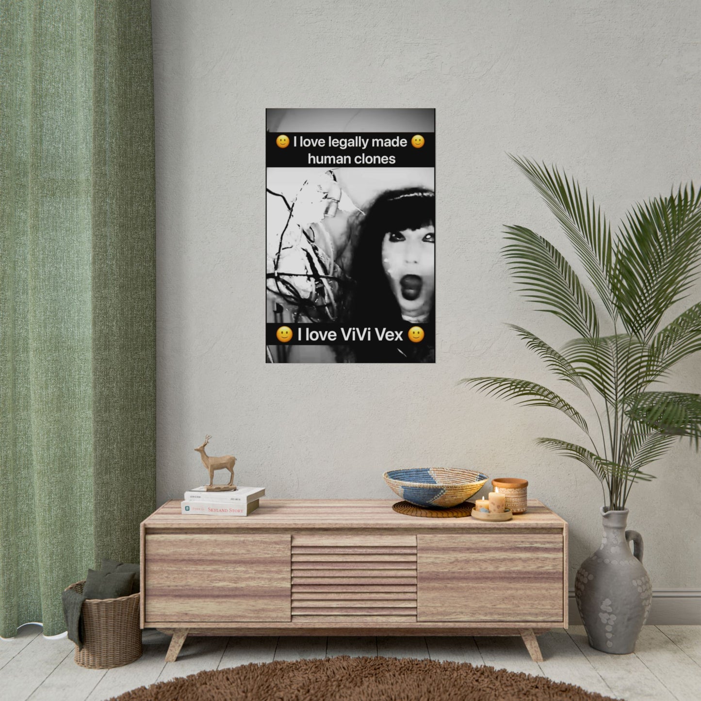 I love ViVi Vex I love Legally Made Human Clones Rolled Poster