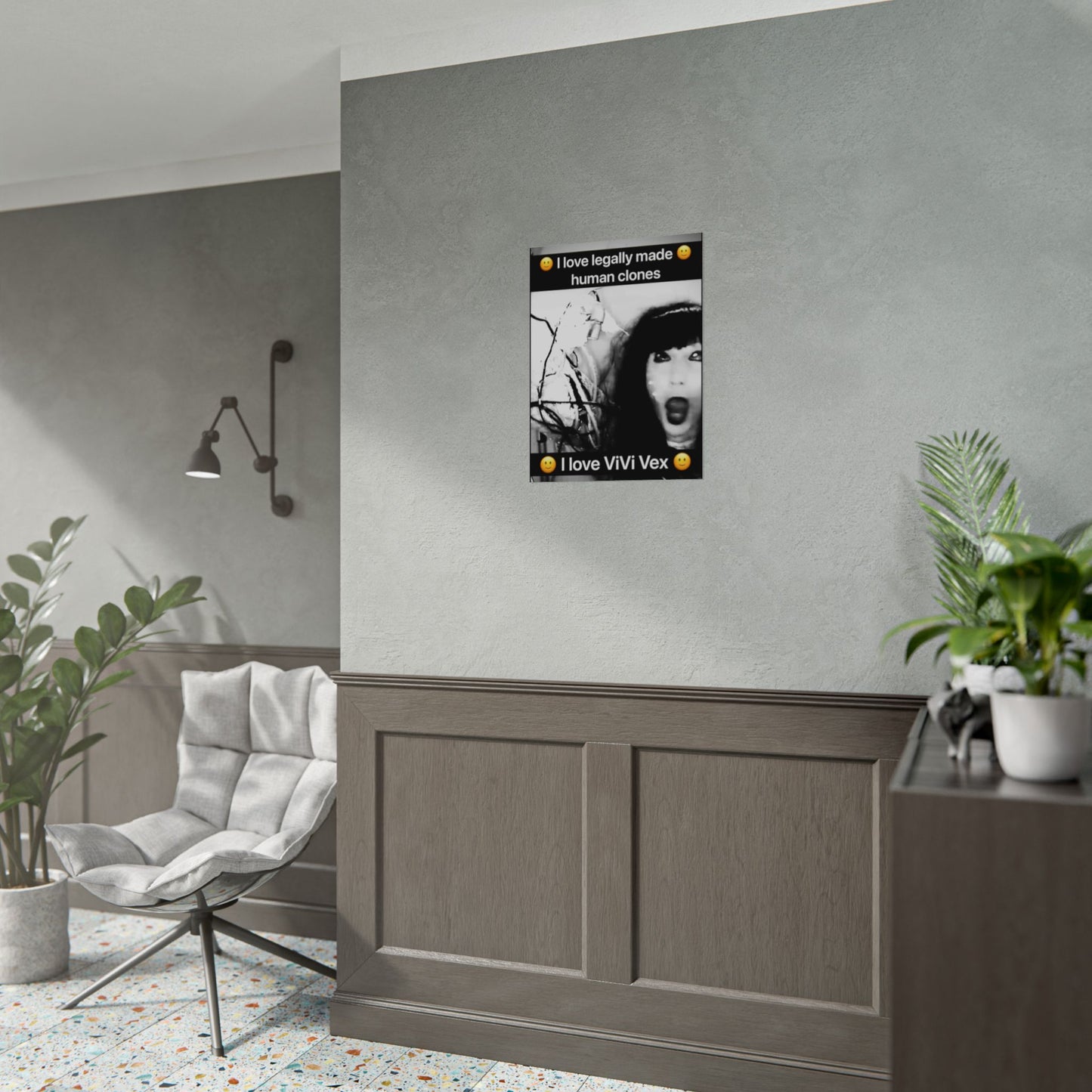 I love ViVi Vex I love Legally Made Human Clones Rolled Poster