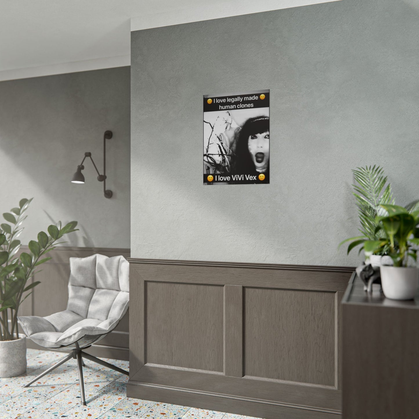 I love ViVi Vex I love Legally Made Human Clones Rolled Poster