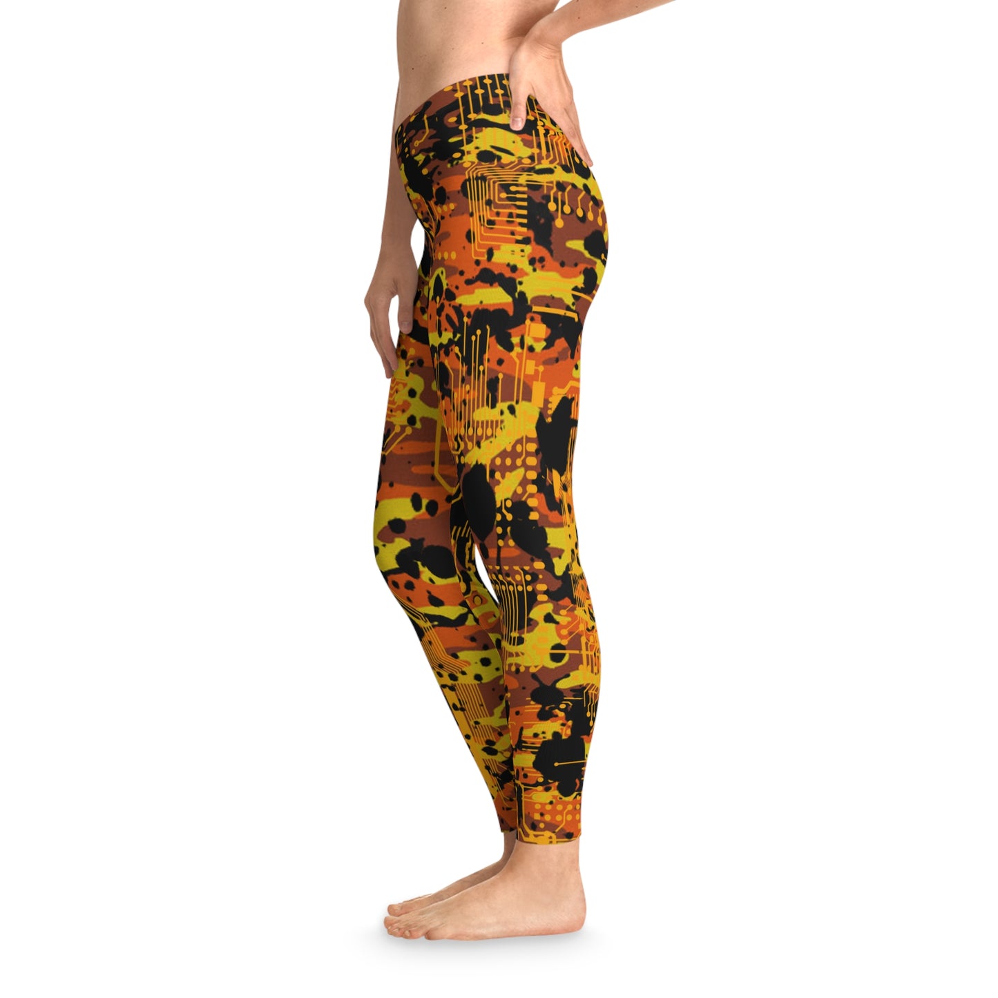 ViVi Vex Rust Punk Fool's Camo Leggings (Stretchy)