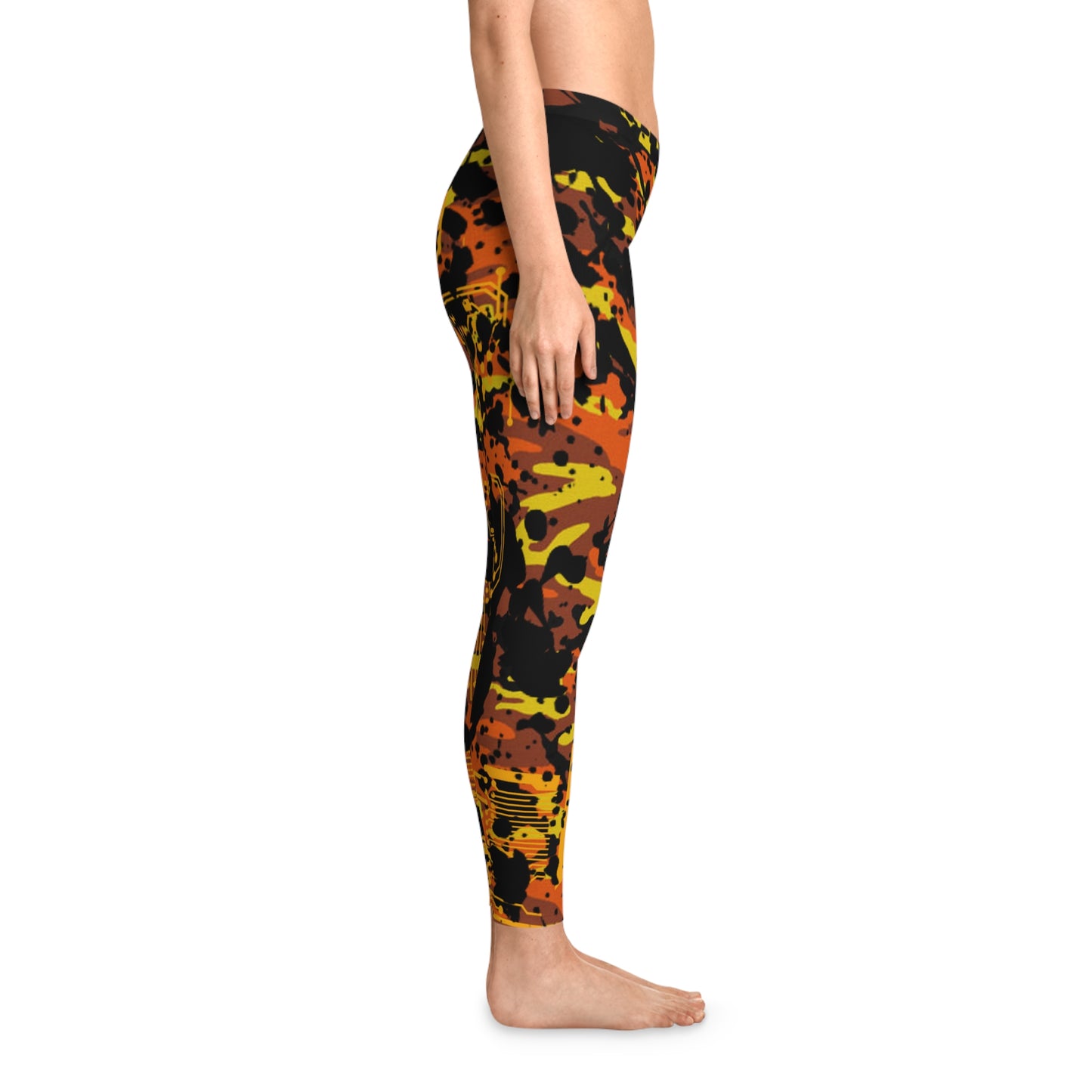 ViVi Vex Rust Punk Fool's Camo Leggings (Stretchy)