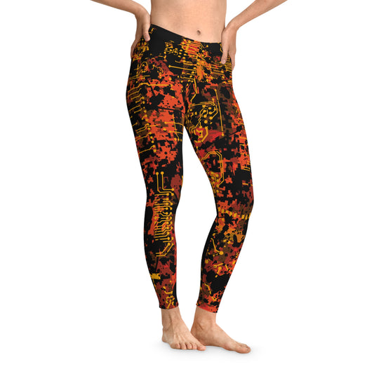 ViVi Vex Rust Punk Rust-Borg Leggings (Stretchy)