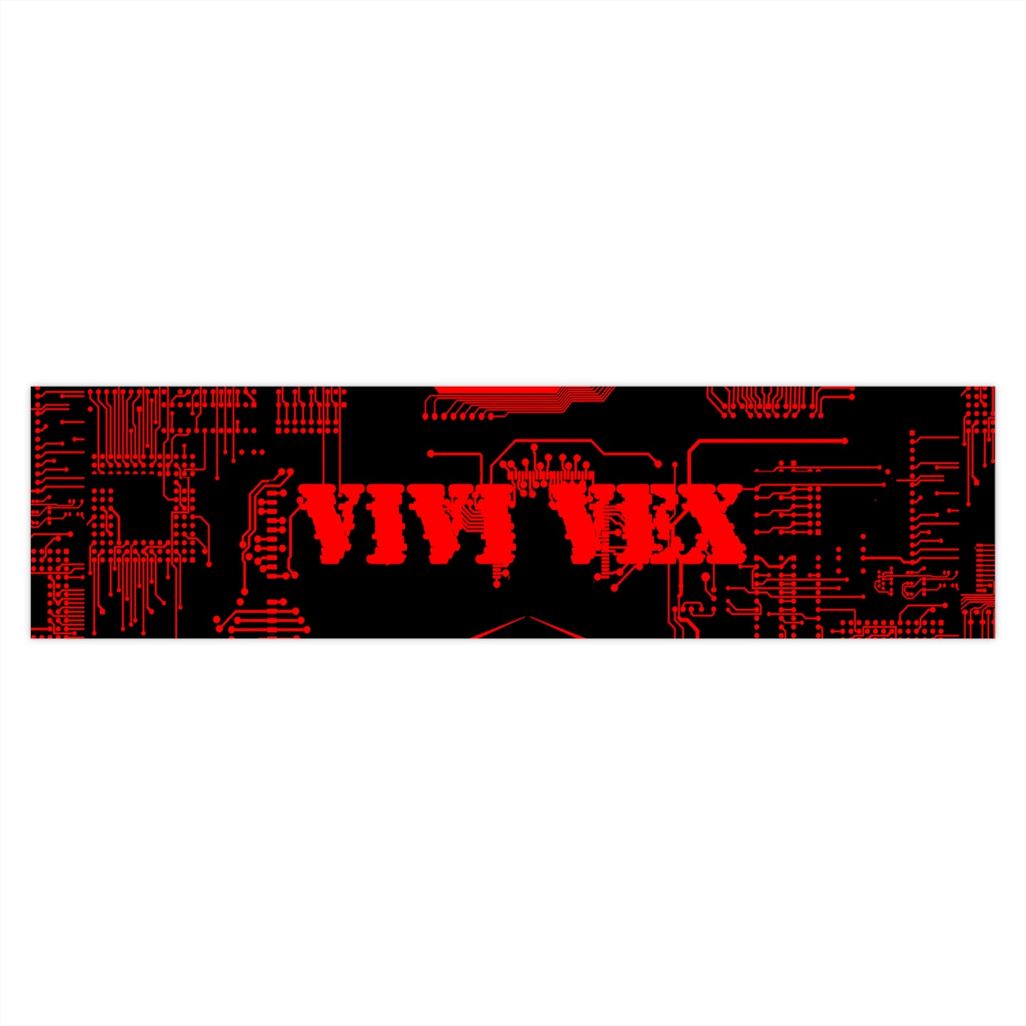 ViVi Vex Red Cyberpunk's Shadow Bumper Sticker