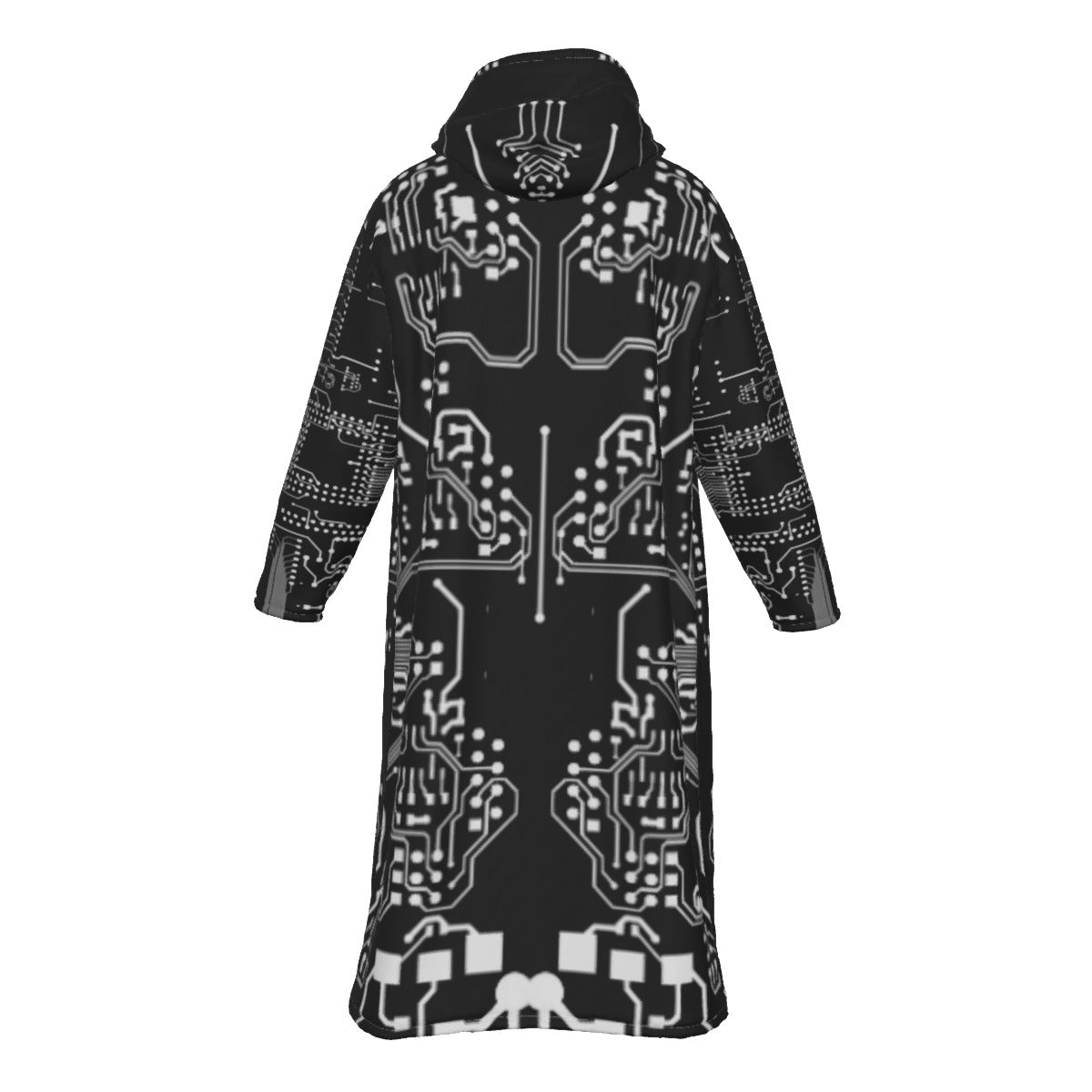 ViVi Vex Cyberpunk's Shadow Hooded Coat (Long Fleece Zip Up Windbreaker)