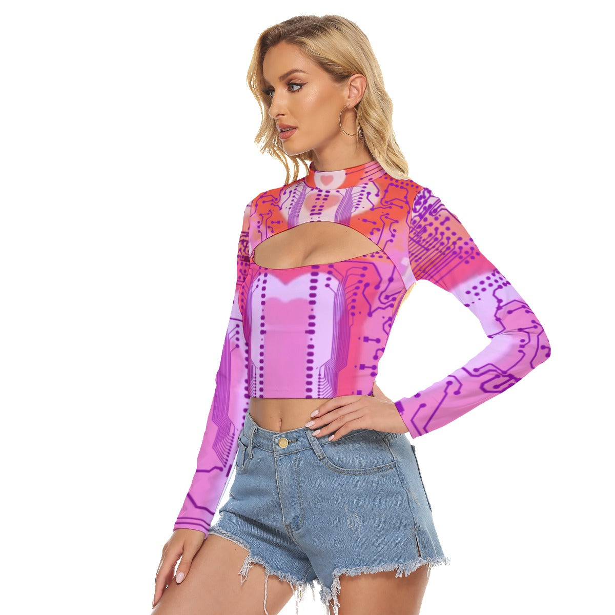 ViVi Vex Cyberpuff Shamer-Slayer Crop Top