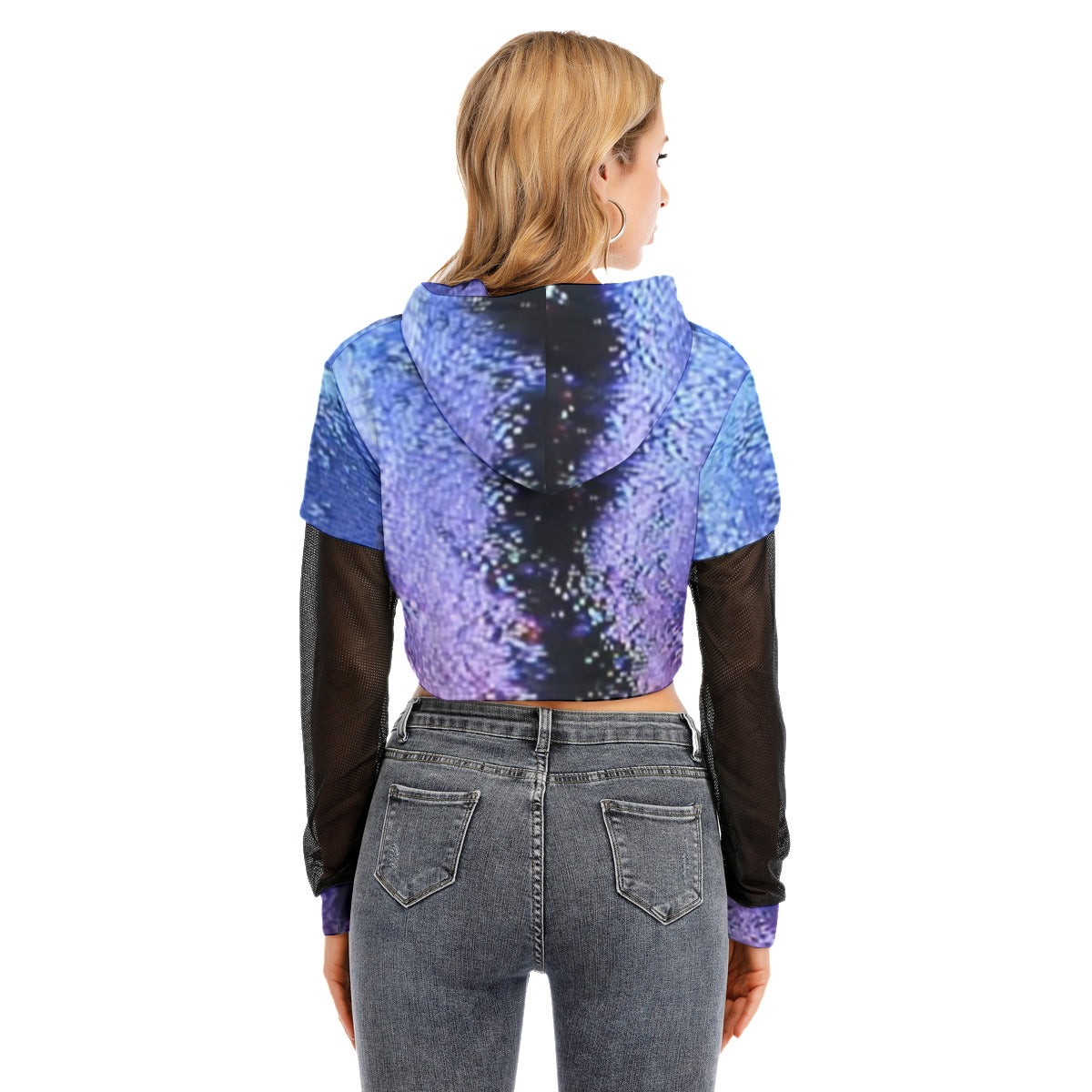 ViVi Vex [Game </3 Shark] Hoodie (Mesh Sleeve Crop Top)