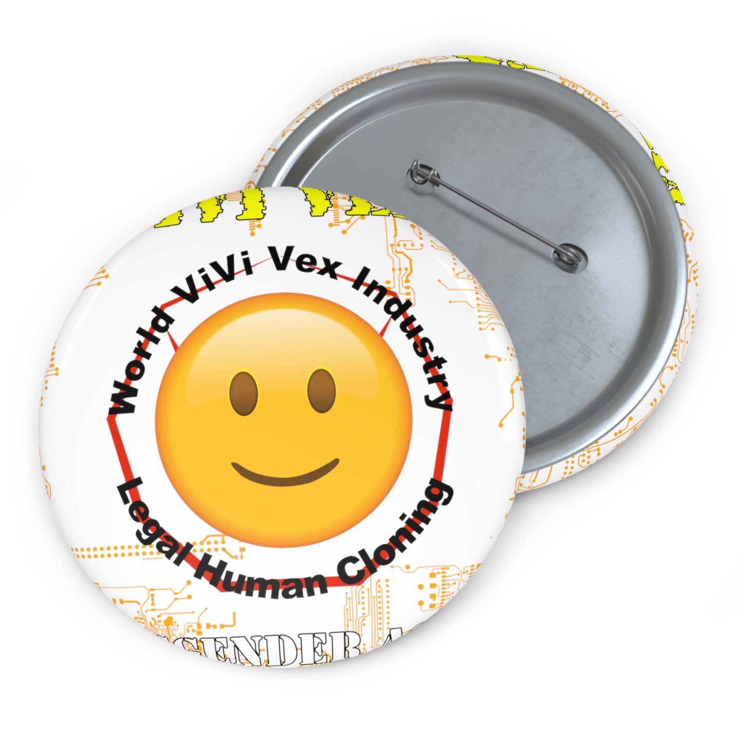 ViVi Vex Happy Pin Buttons