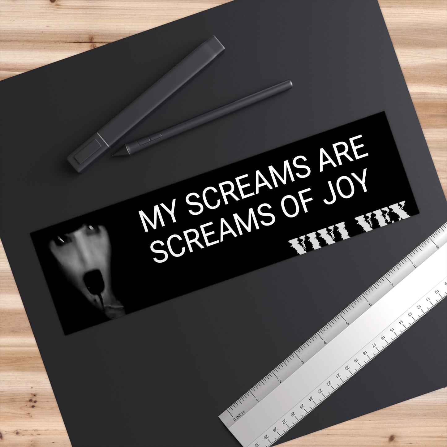 ViVi Vex Screams of Joy Bumper Sticker